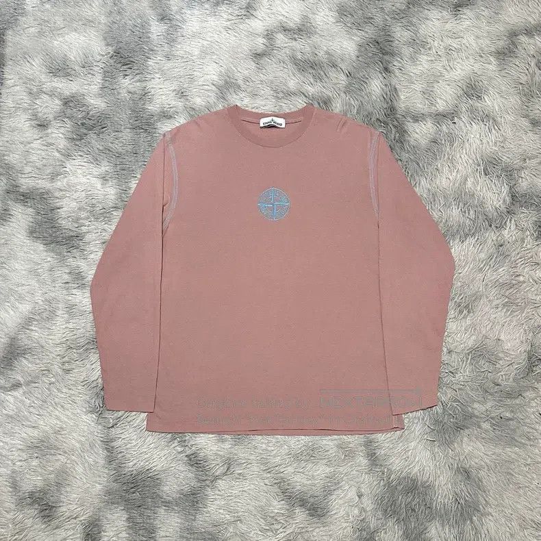 Stone Island Stone Island Compass Embroidered Logo Long Sleeve T-Shirt Size US XL / EU 56 / 4 - 1 Thumbnail