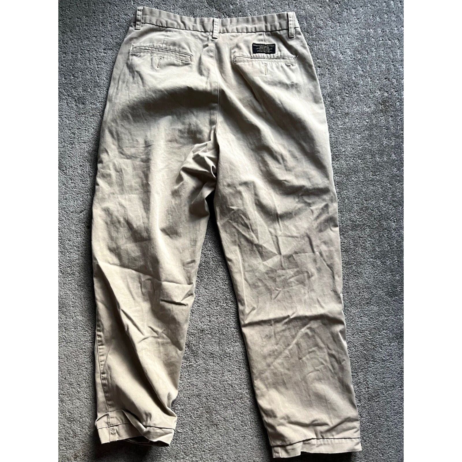 Banana Republic VINTAGE Banana Republic Khaki Pants Chino Mens 32R Regular Brown 29in Inseam Mens Size US 32 / EU 48 - 3 Thumbnail
