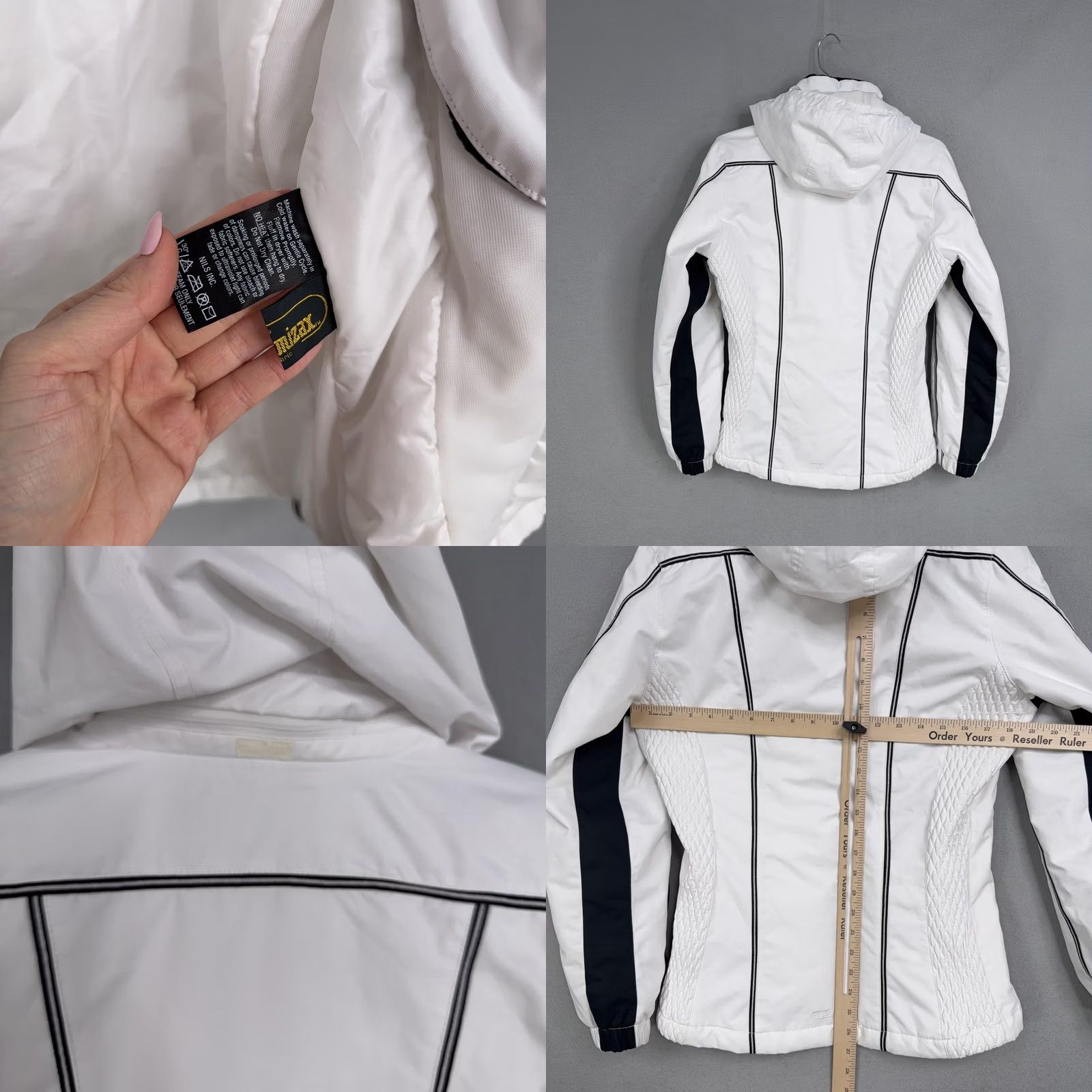 Vintage NILS Womens Jacket - Ski Snowboard Insulation 6 W - Insulated Polyester Winter Size M / US 6-8 / IT 42-44 - 8 Thumbnail