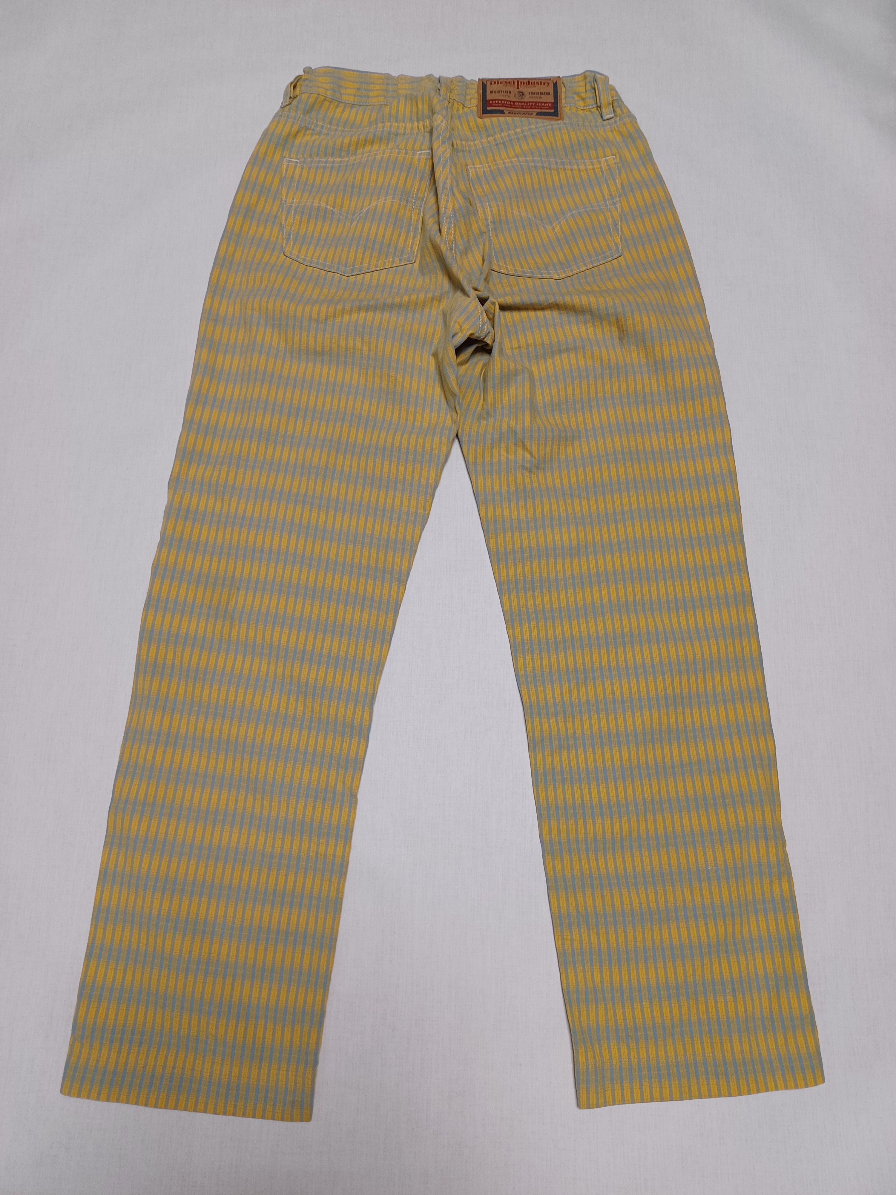 Diesel Diesel vintage 2002 y2k blue-yellow pants denim Size US 33 - 2 Thumbnail