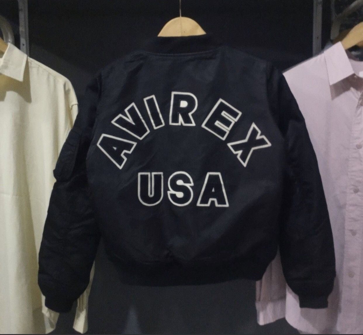 Avirex × Japanese Brand Avirex USA bomber Jacket military army usn usa m65 army Size US L / EU 52-54 / 3 - 1 Thumbnail