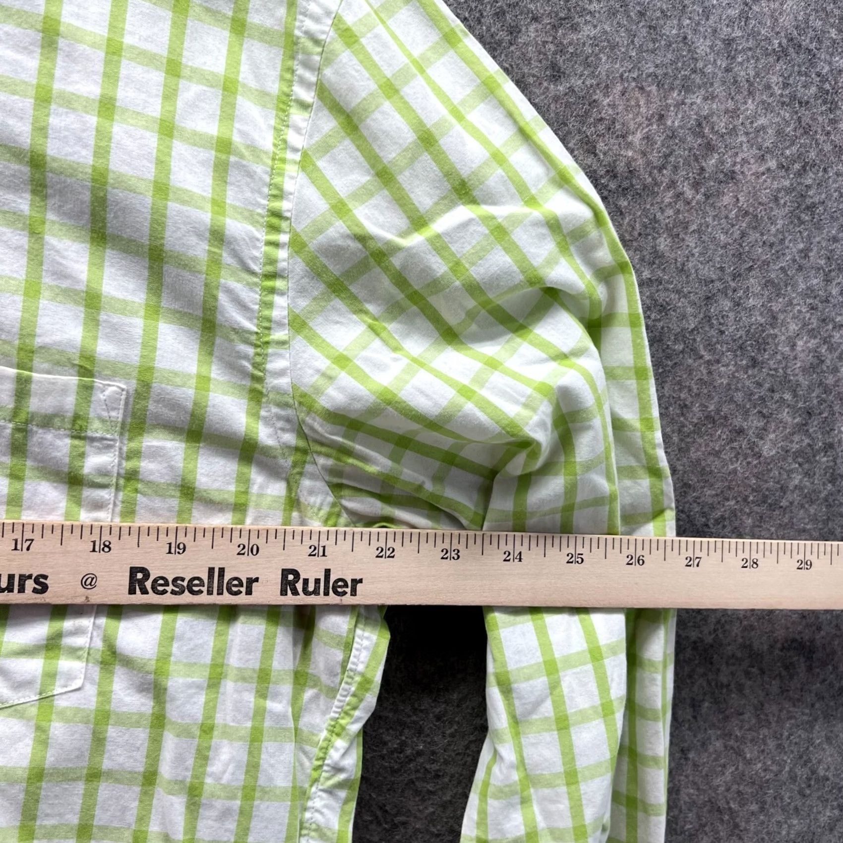 J.Crew J.CREW Shirt Men Large Green Check Button-Down Slim Vintage Casual Size US L / EU 52-54 / 3 - 4 Thumbnail