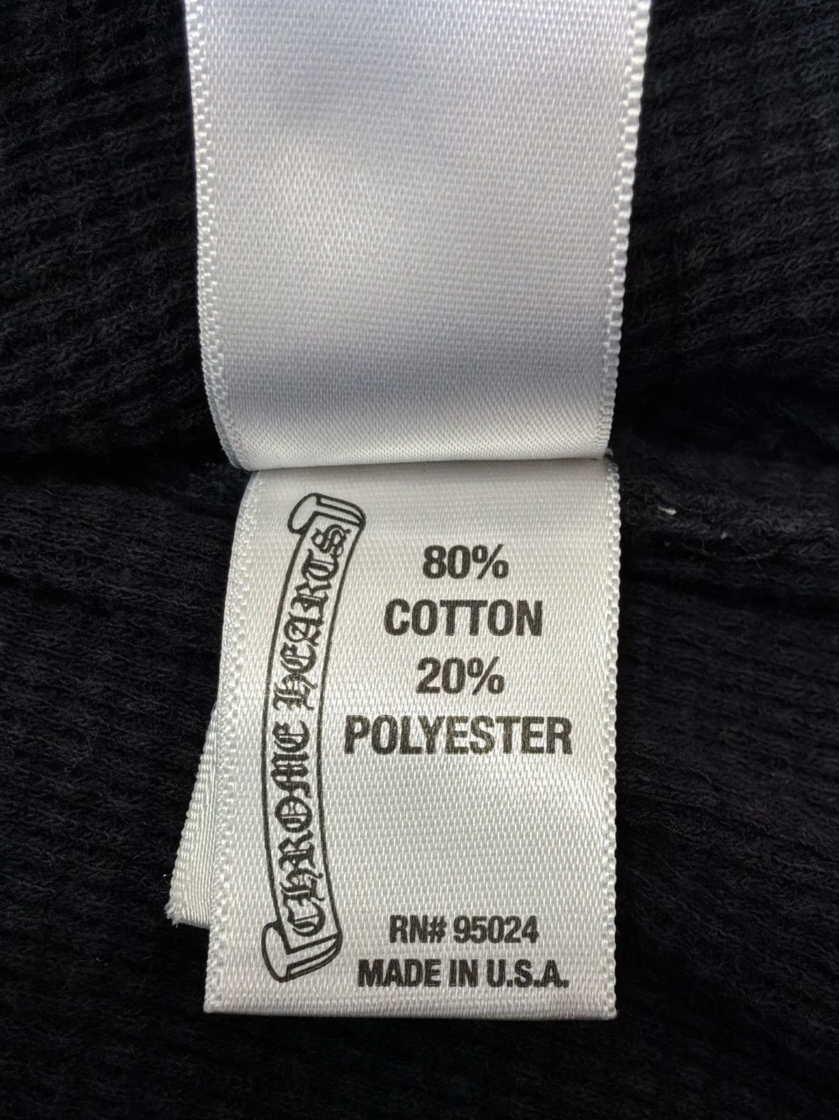 Chrome Hearts 2000s Chrome Hearts - Tonal Cross Thermal Zip Hoodie Size US M / EU 48-50 / 2 - 18 Thumbnail