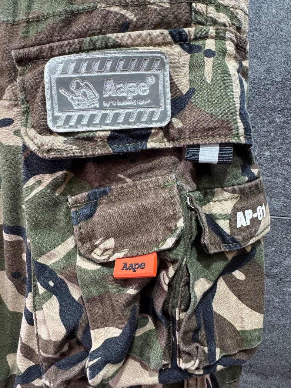 Aape Aape By A Bathing Ape Camo Men’s Trousers Cargo Pants Size US 34 / EU 50 - 2 Thumbnail