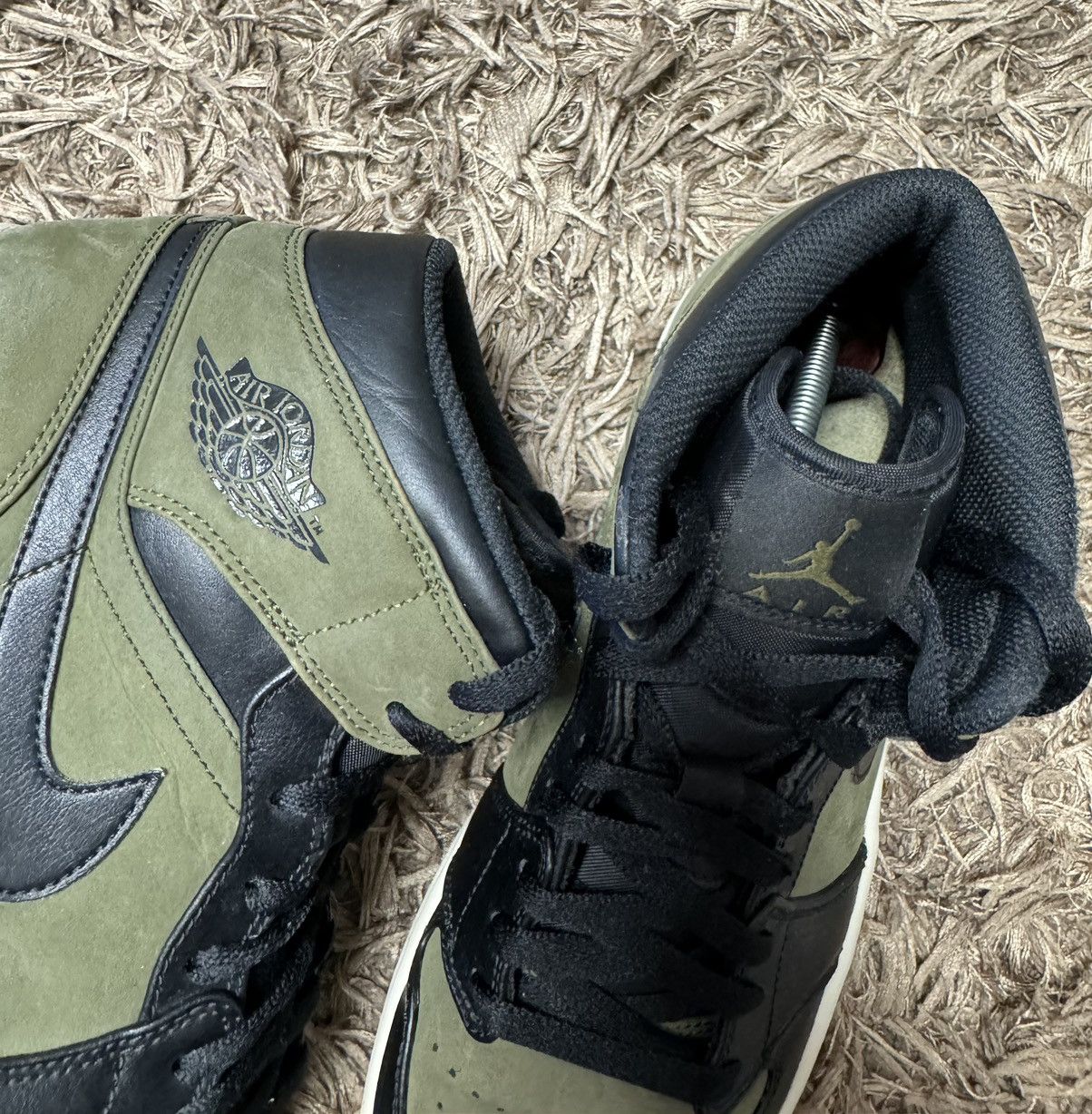 Nike Nike Air Jordan 1 canvas olive/black 10.5 US high Size US 10.5 / EU 43-44 - 8 Thumbnail