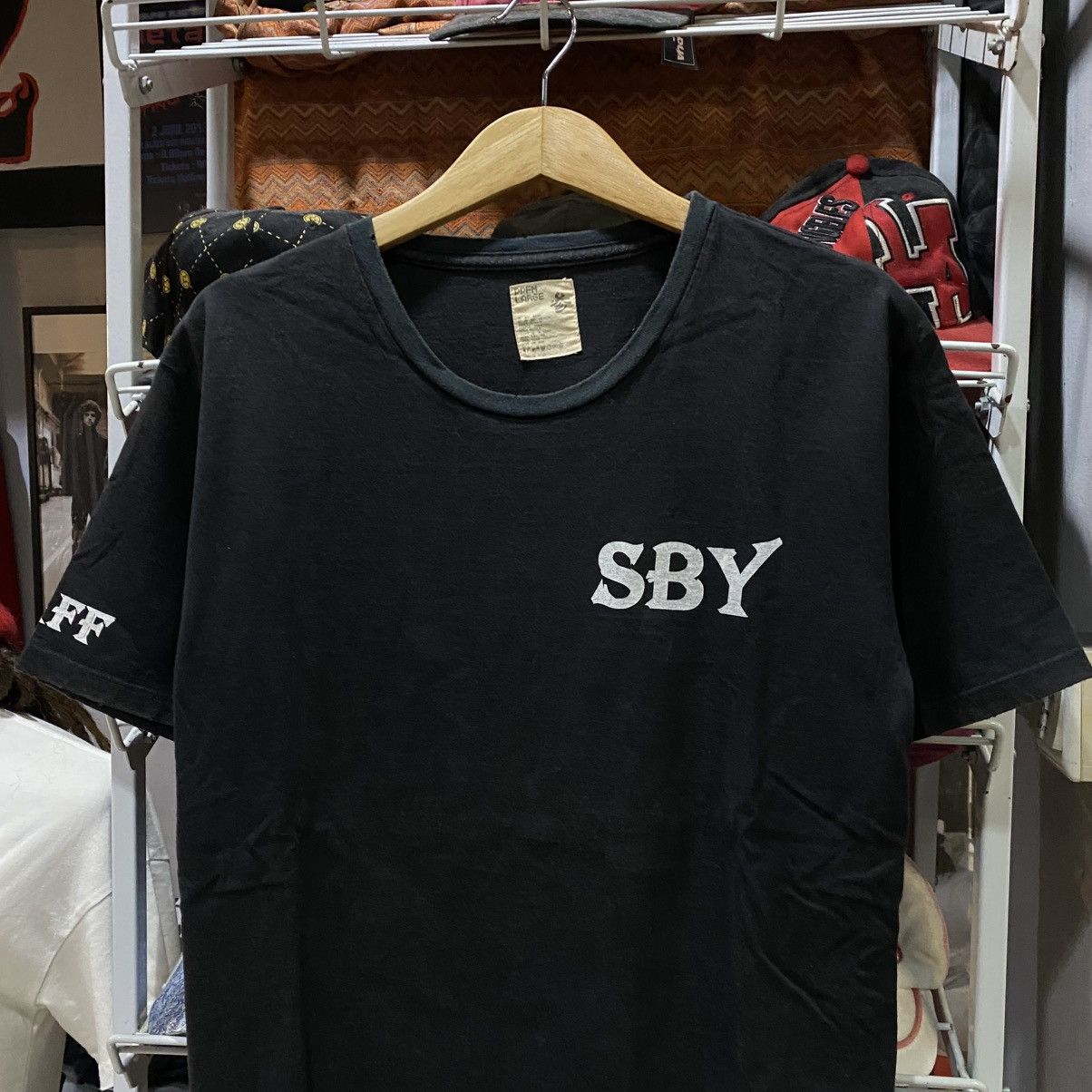 PPFM PPFM “SBY” Graphic Military Rank Tee Black Vintage Japanese Size US L / EU 52-54 / 3 - 3 Thumbnail