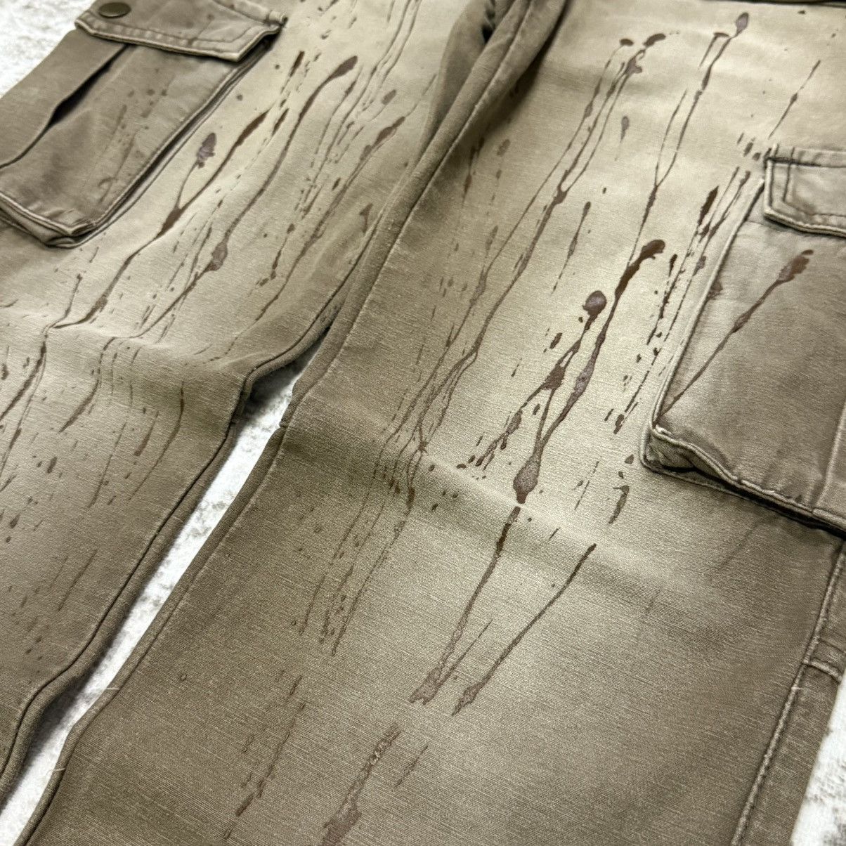 Le Grande Bleu (L.G.B.) Japanese Brand Bondage Double Waist Suspender Cargo Pants Size US 29 - 5 Thumbnail