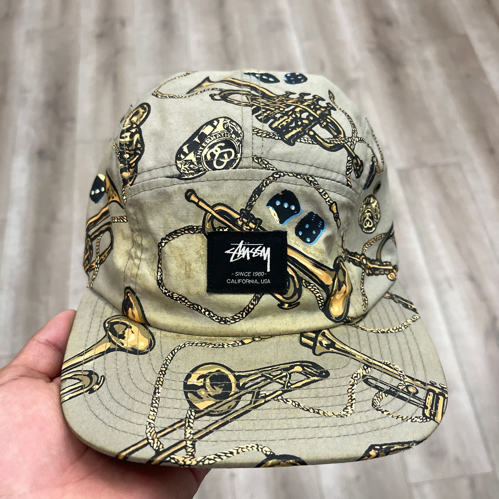 Stussy Vintage 2000s Stussy Trumpet 5 Panel Camp Hat Cap Strapback Size ONE SIZE - 2 Thumbnail