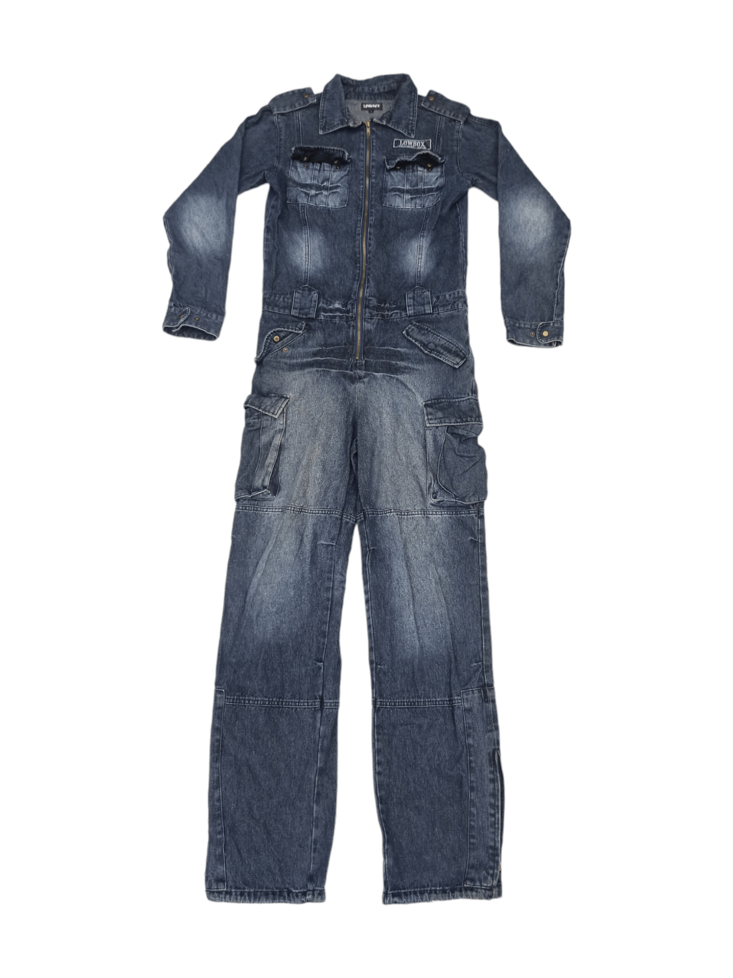 LOWBOX Lowbox 2002 Tactical Multipocket Punk Style Overall Jeans Size US 34 / EU 50 - 5 Thumbnail