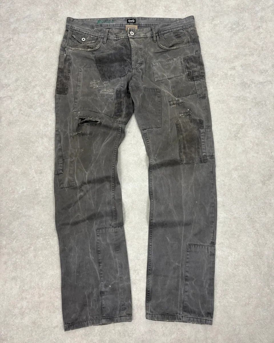 Dolce & Gabbana AW2010 Dolce & Gabbana Grey Multi Pockets Avant-Garde Pants Size US 37 - 1 Thumbnail
