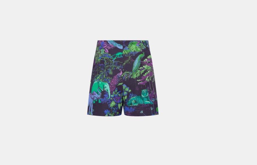 Dior o1w1db10824 Wool & Silk Short in Multicolor Size 25" / US 0 / IT 36 - 2 Thumbnail