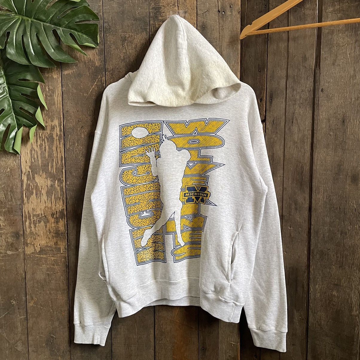 NFL × Vintage Vintage 90’s NFL Michigan Wolverines Hoodie Size US M / EU 48-50 / 2 - 1 Thumbnail