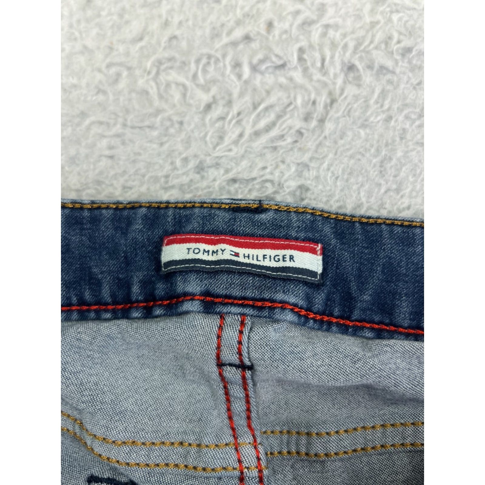 Tommy Hilfiger Tommy Hilfiger Women's Pants Jeans 8 Blue Denim Cropped Straight Mid Rise 28x24 Size 30" / US 8 / IT 44 - 6 Thumbnail
