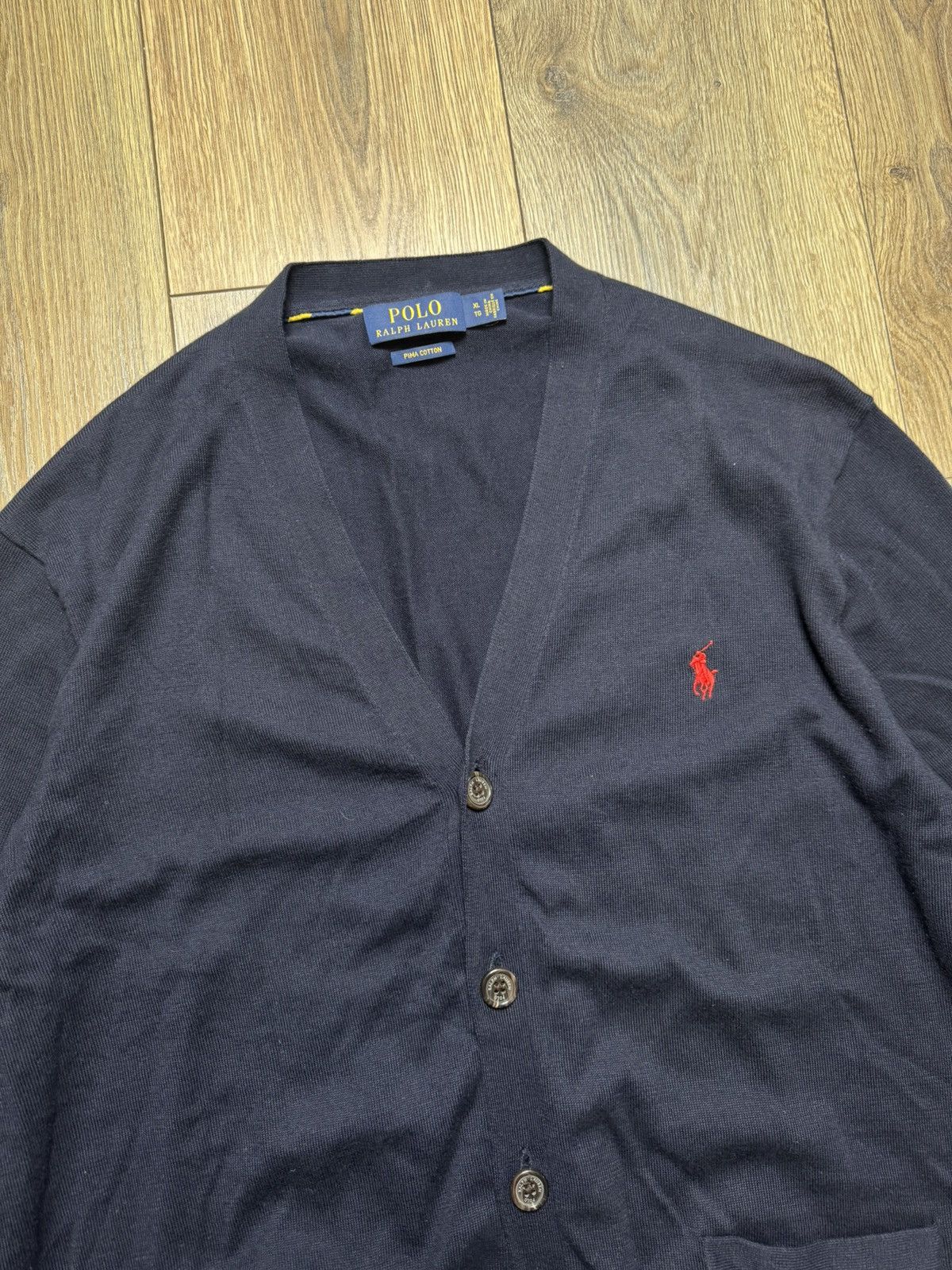Polo Ralph Lauren Polo Ralph Lauren Pima Cotton V-neck Sweater Size US XL / EU 56 / 4 - 4 Thumbnail