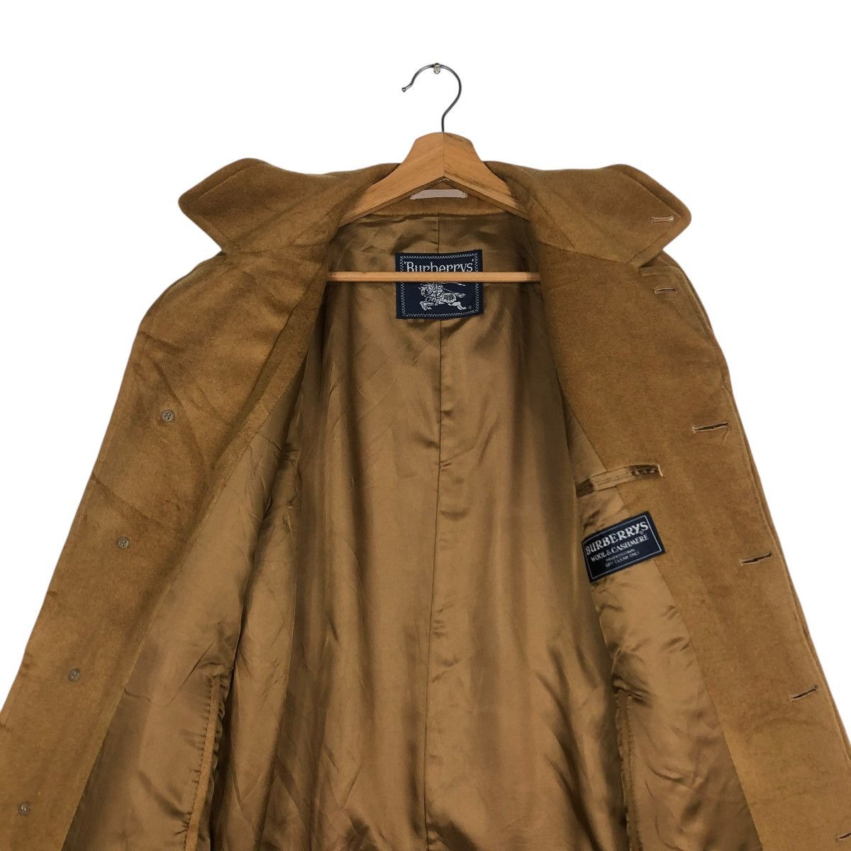 Burberry 🔥VINTAGE FLY WOOL HERRINGBONE LONG JACKET BURBERRYS Size US M / EU 48-50 / 2 - 16 Thumbnail