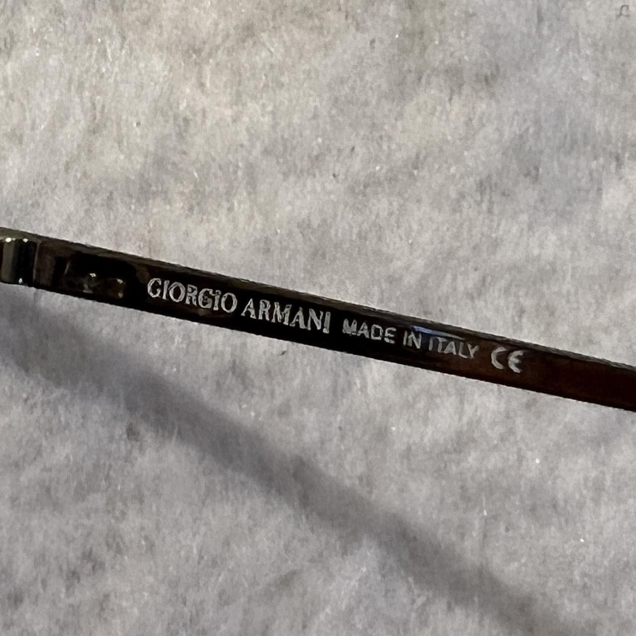 Giorgio Armani GIORGIO ARMANI Clear Rectangular Sunglasses Y2K Size ONE SIZE - 4 Thumbnail