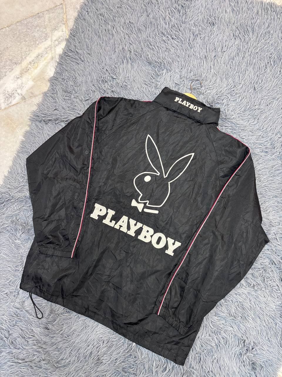 Playboy PLAYBOY Windbreaker Zipper Jacket Big Logo Embroidery Size US XXL / EU 58 / 5 - 2 Thumbnail