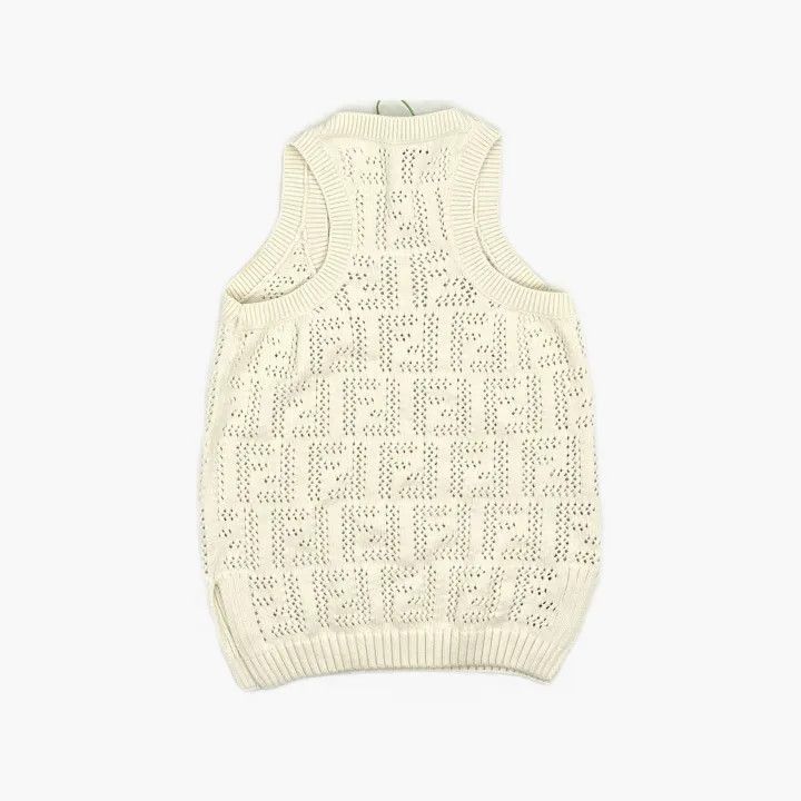 Fendi Fendi Sleeveless Knit Top with Cutouts -2508 Size S / US 4 / IT 40 - 3 Thumbnail