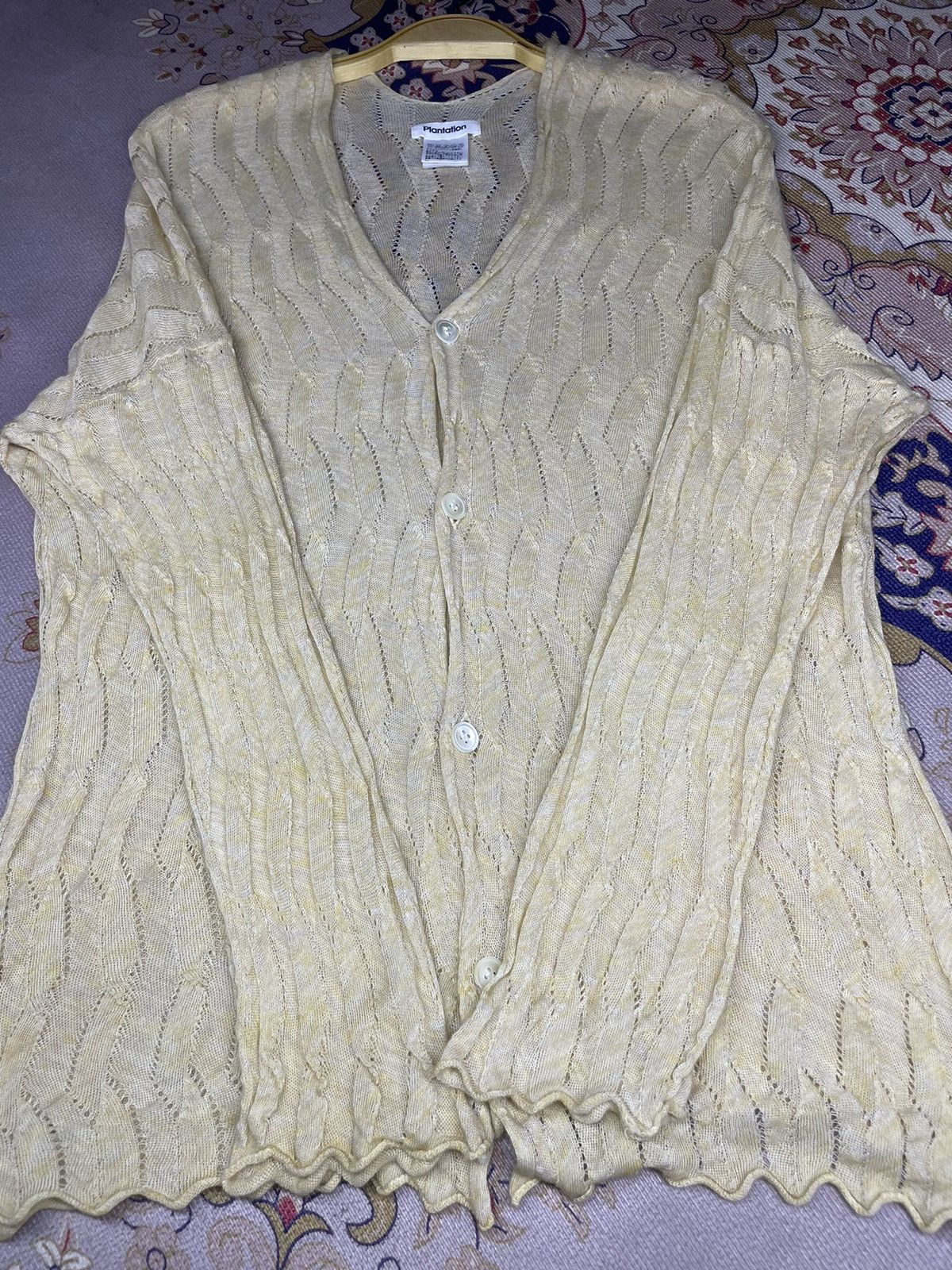 Issey Miyake Plantation Issey Miyake Mesh Cardigan Size M / US 6-8 / IT 42-44 - 7 Thumbnail