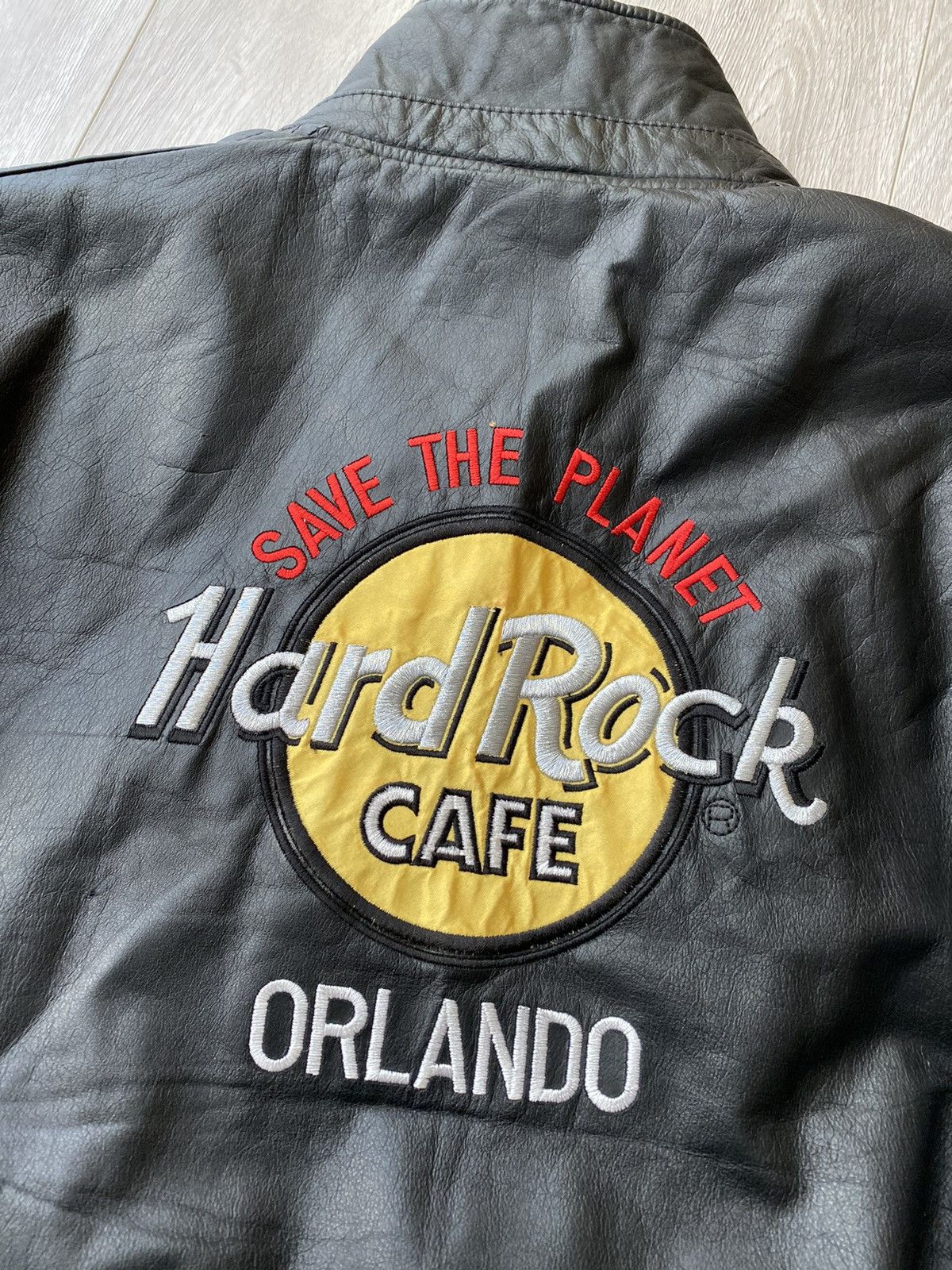 Vintage VINTAGE HARDROCK ORLANDO LEATHER VARSITY JACKET Size US M / EU 48-50 / 2 - 4 Thumbnail