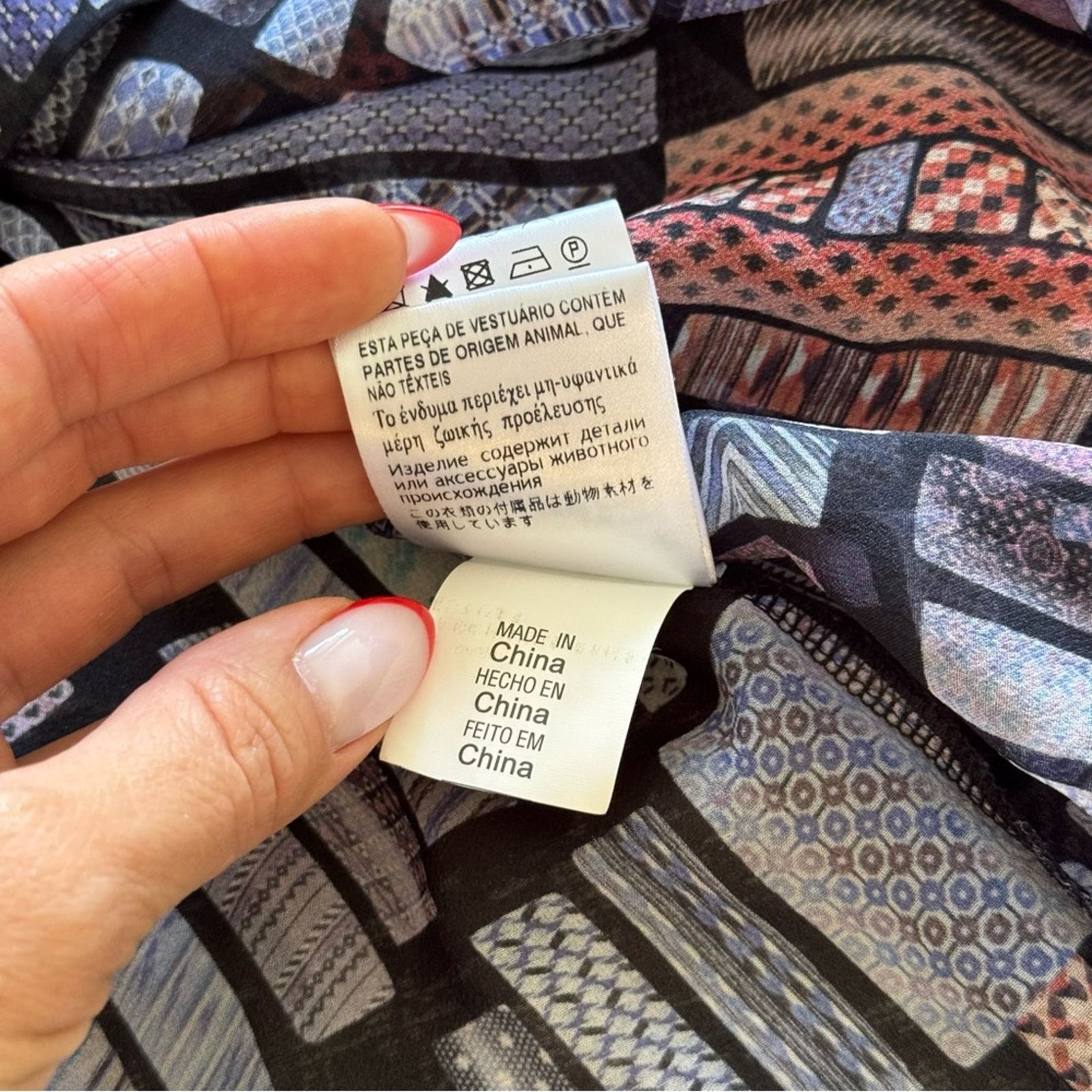 See by Chloe See By Chloe Purple and Orange Pleated Blouse, Size 8, Silk Size M / US 6-8 / IT 42-44 - 10 Thumbnail