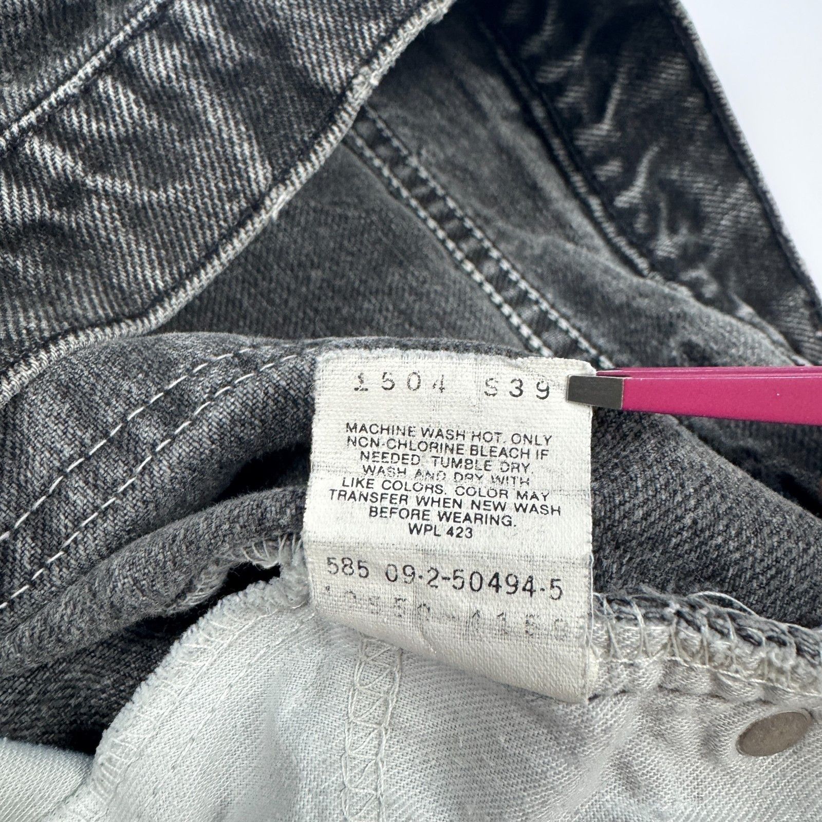 Levi's Vtg Levi's 550 Orange Tab USA Faded Black Jeans 36 Size US 36 / EU 52 - 12 Thumbnail