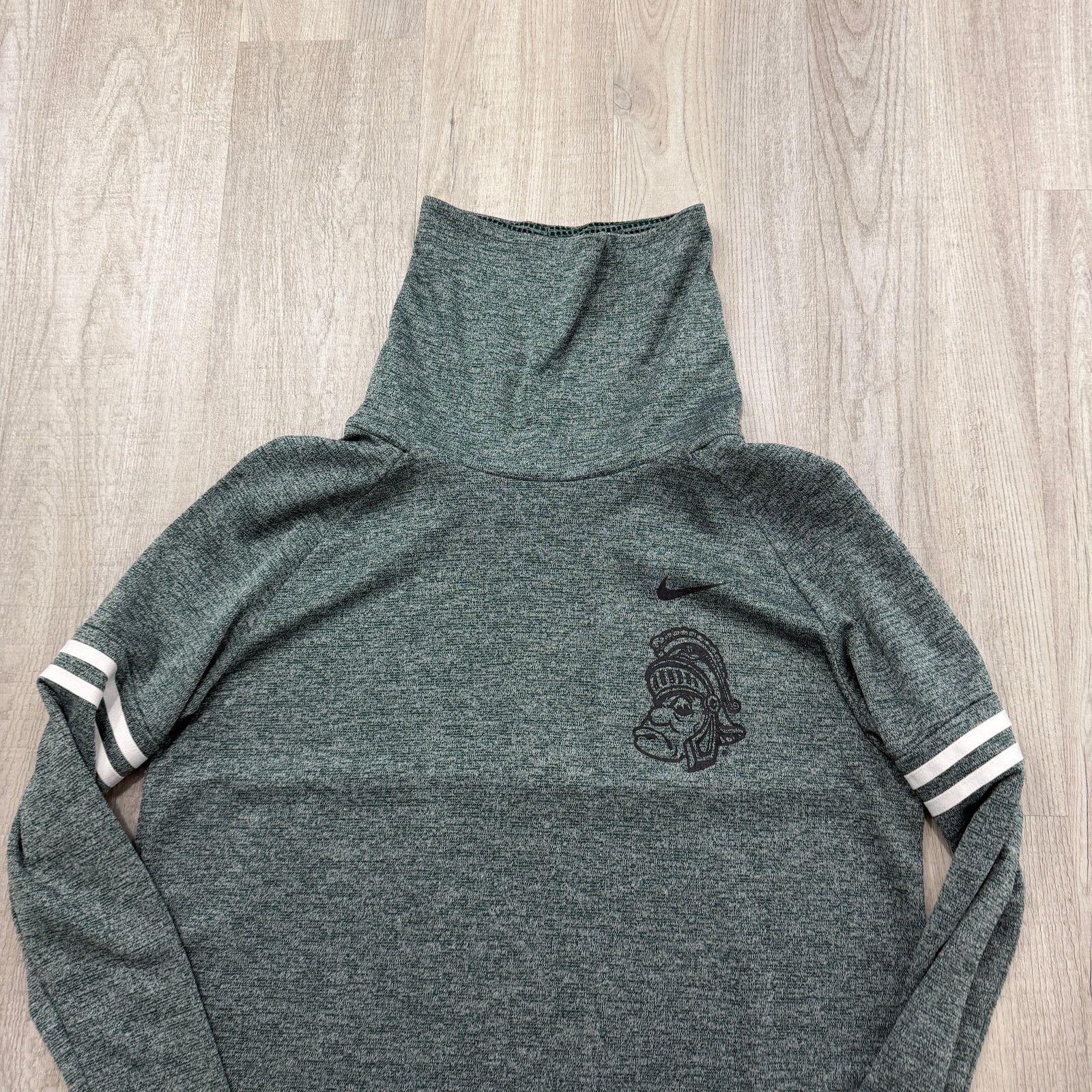 Nike Nike Michigan State Spartans Funnel Neck Sweatshirt Large Size L / US 10 / IT 46 - 2 Thumbnail