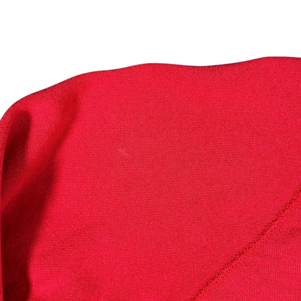 Vintage VINTAGE Christmas Sweater Shirt Adult MEDIUM Red Santa 90s Raglan 1st Class USA Mens Size US M / EU 48-50 / 2 - 7 Thumbnail