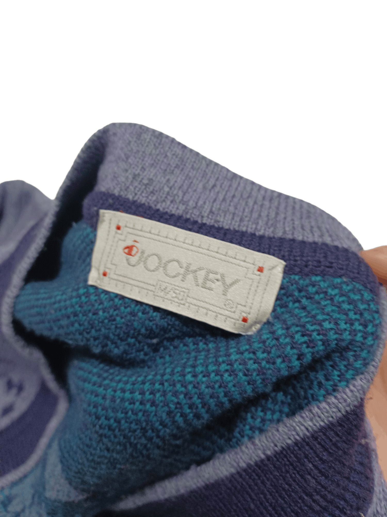 Jockey VINTAGE 90S JOCKEY CRAZY PRINT ALL OVER WOOL CARDIGAN Size US M / EU 48-50 / 2 - 3 Thumbnail