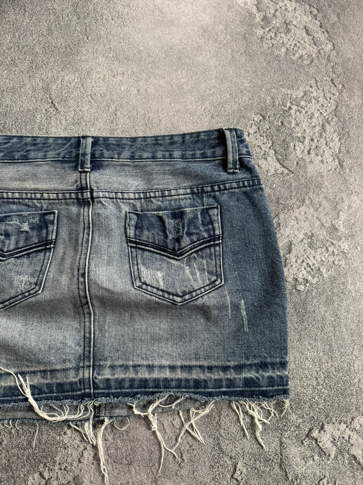 Japanese Brand Y2K avantgarde denim mini skirt hysteric glamour L.G.B. 90s Size 24" / US 00 / IT 34 - 8 Thumbnail