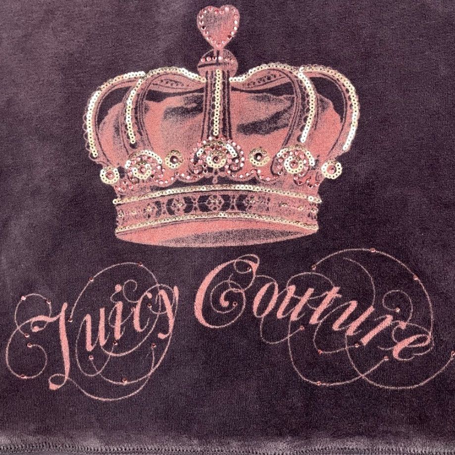 Juicy Couture Juicy Couture Hooded Jacket Womens M Plum Purple Velour Track Zip Up Y2K VTG Cookie Cutter Size M / US 6-8 / IT 42-44 - 2 Thumbnail