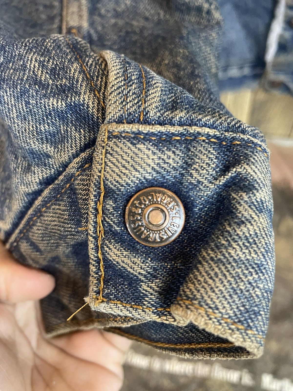 Levi's × Vintage Vintage Levis Denim Jacket Sherpa Made In Usa Size US M / EU 48-50 / 2 - 4 Thumbnail
