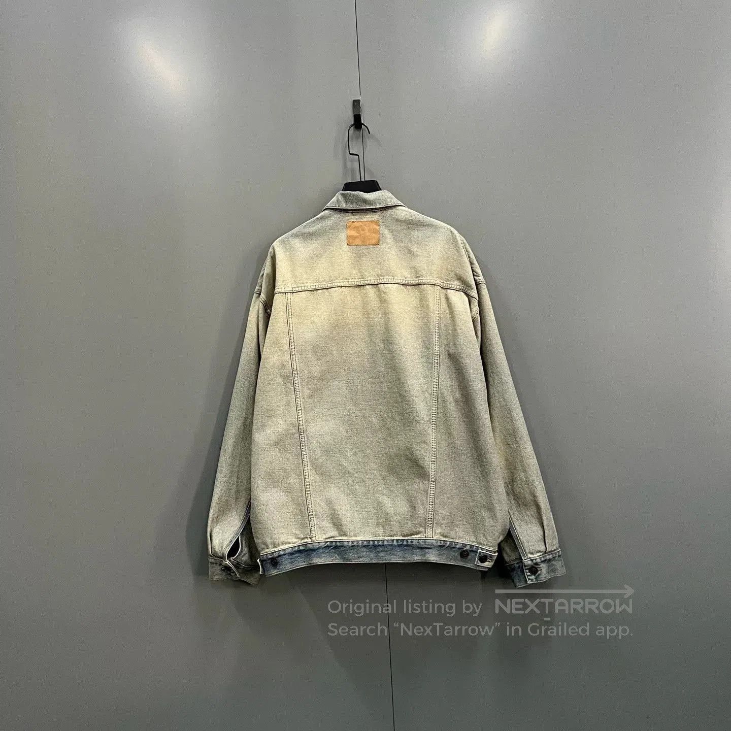 Balenciaga balenciaga distressed logo denim jacket size 2. Size US S / EU 44-46 / 1 - 2 Thumbnail