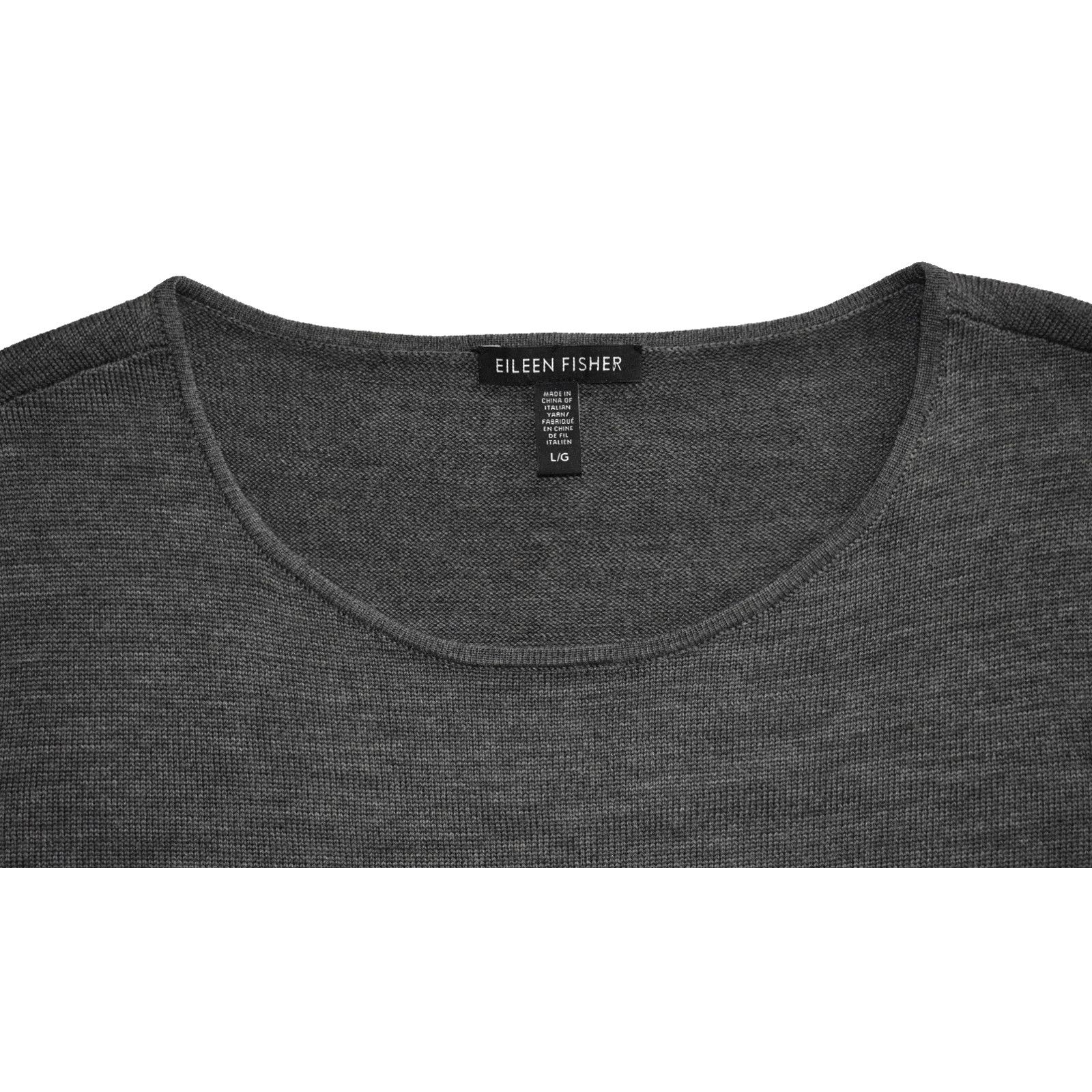 Eileen Fisher NEW EILEEN FISHER Merino Wool Hi-Lo Hem Long Sweater Size L Size L / US 10 / IT 46 - 5 Thumbnail