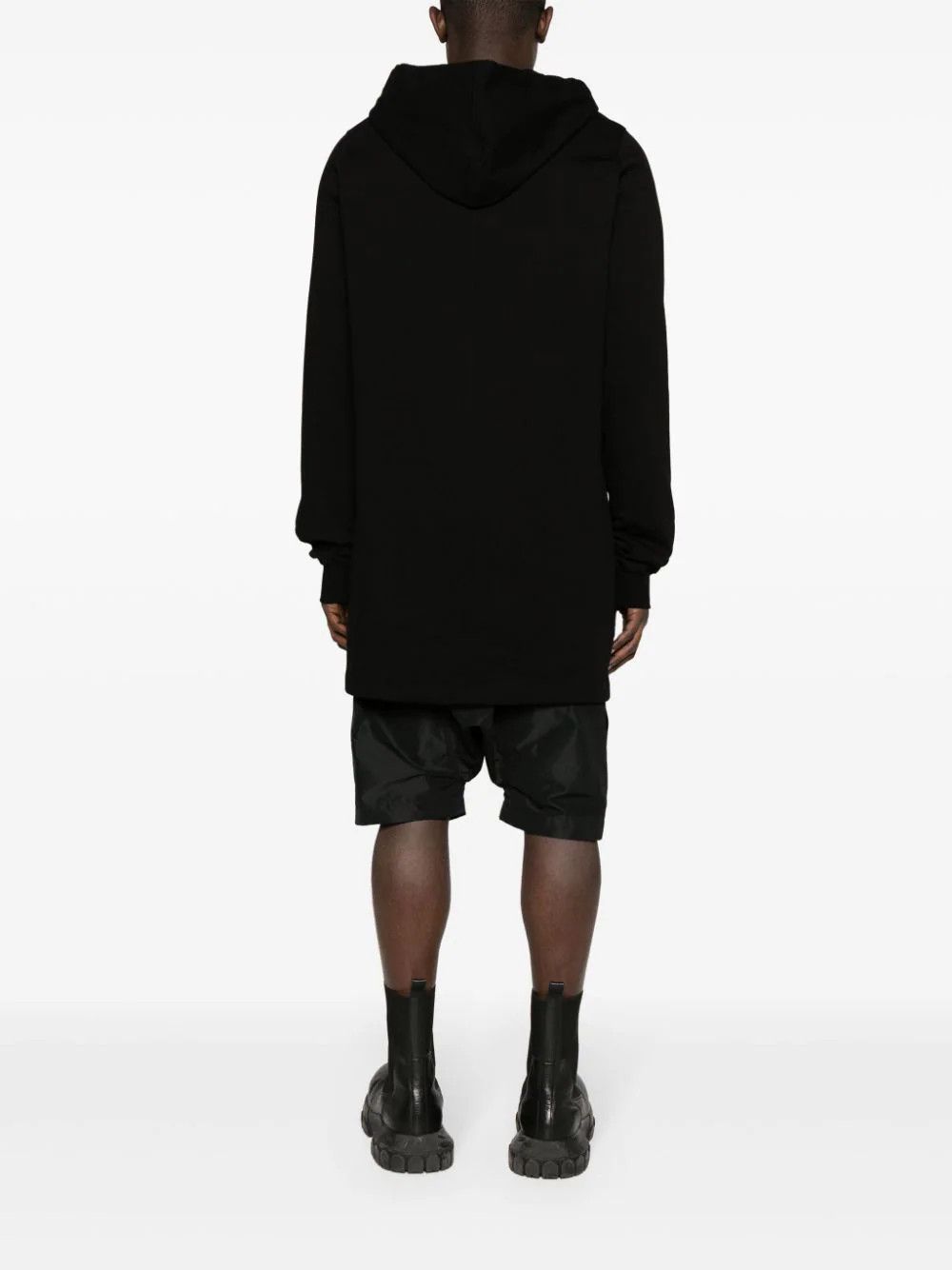 Rick Owens o1mris0824 Long Hoodie in Black Size US L / EU 52-54 / 3 - 7 Thumbnail