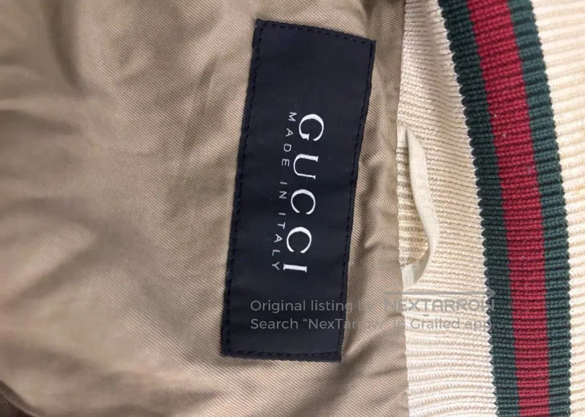 Gucci White Bomber Jacket Size S. Size US S / EU 44-46 / 1 - 8 Thumbnail