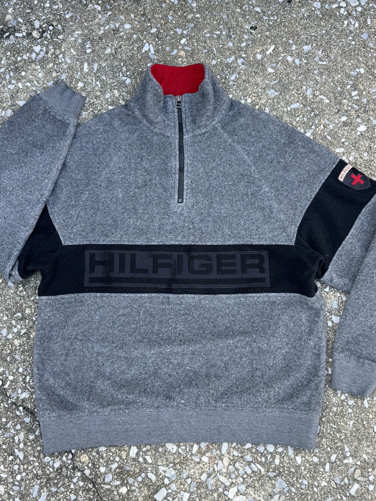 Tommy Hilfiger TOMMY SPELL OUT HALF ZIP !! Size US S / EU 44-46 / 1 - 2 Thumbnail