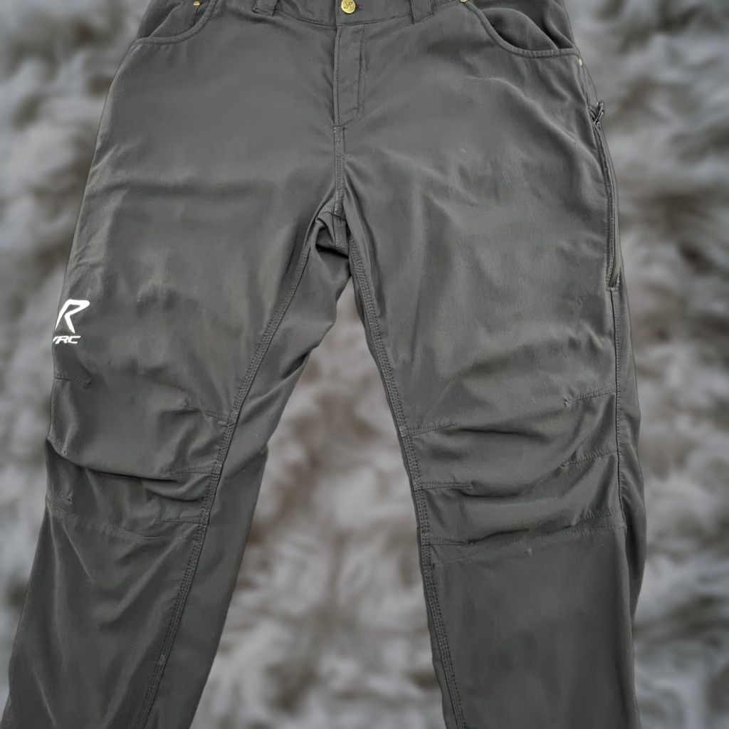 Vintage Revolution Race Adrenaline Outdoor Pants Mens XL Black Track Pants Stretch Hiking Jeans Trekking Trousers Size US 36 / EU 52 - 1 Thumbnail
