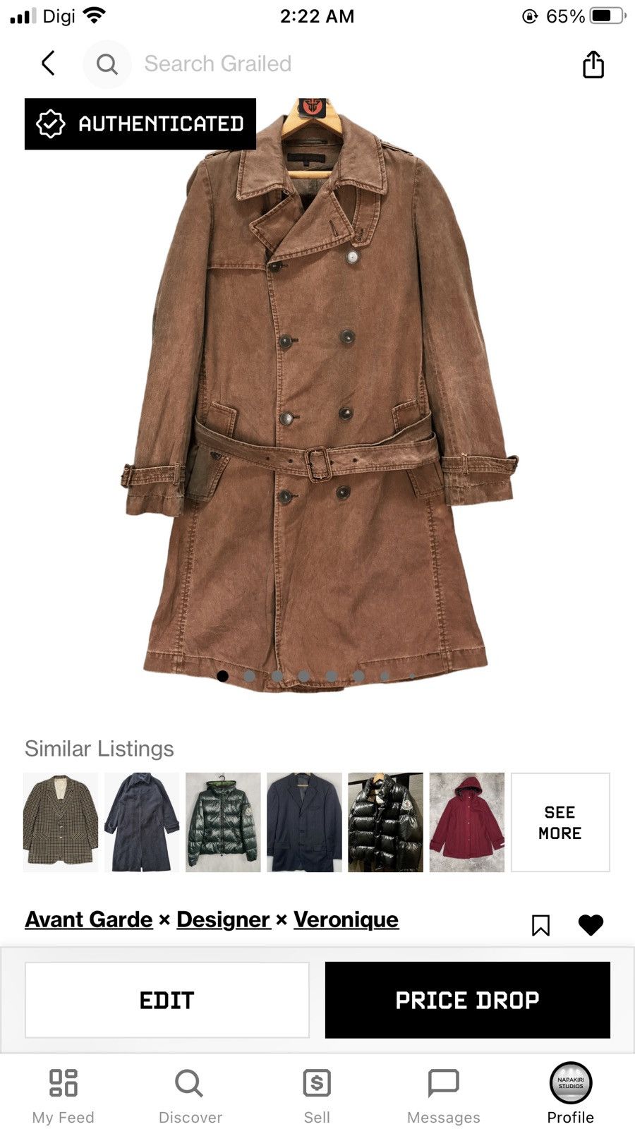Veronique Branquinho VERONIQUE BRANQUINHO AW2007 BROWN TRENCH COAT #6261-56 Size US S / EU 44-46 / 1 - 17 Thumbnail