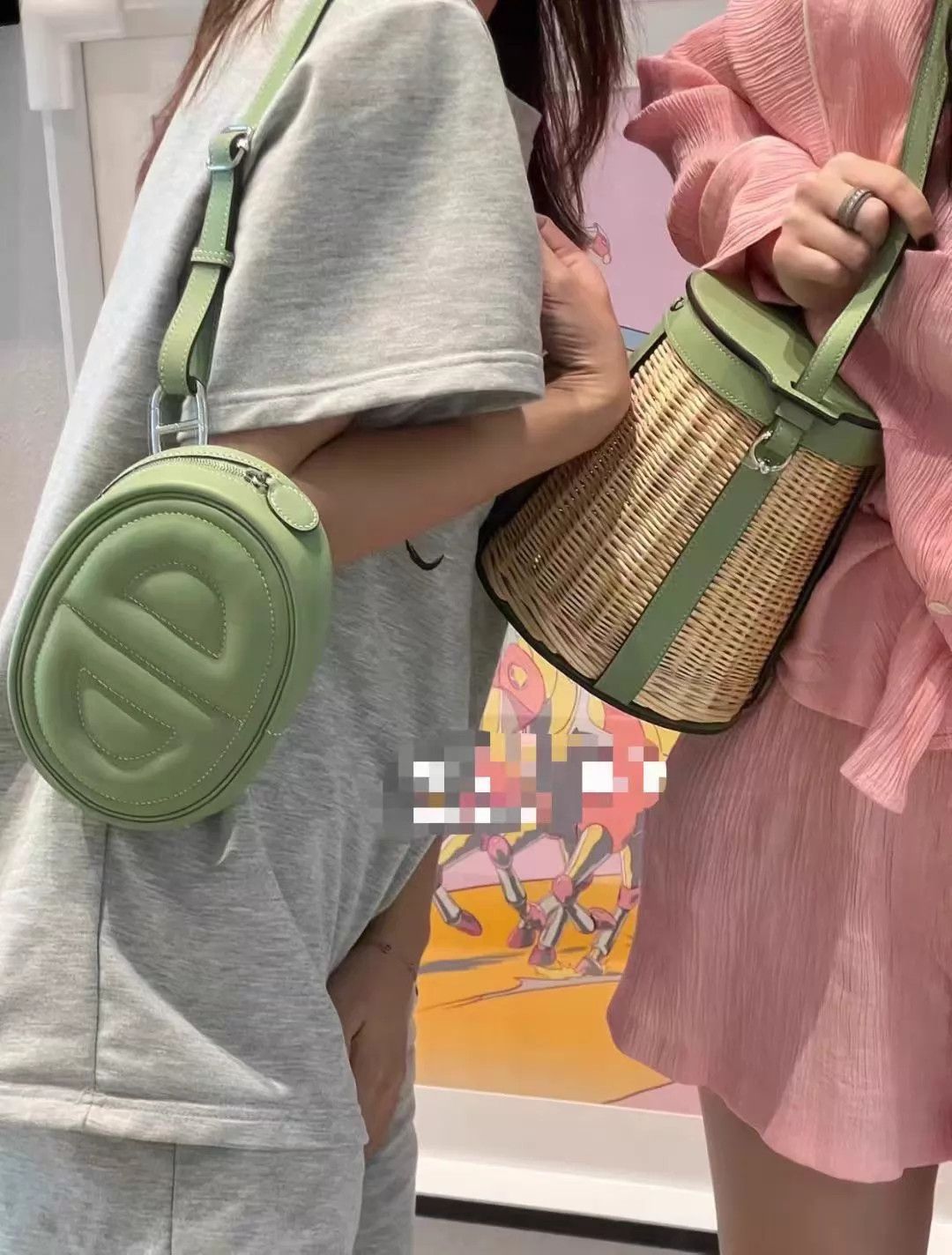 Hermes Hermes Belt Bag 3I Avocado Green Silver Y Stamp NM 18x13x3 Size ONE SIZE - 2 Thumbnail