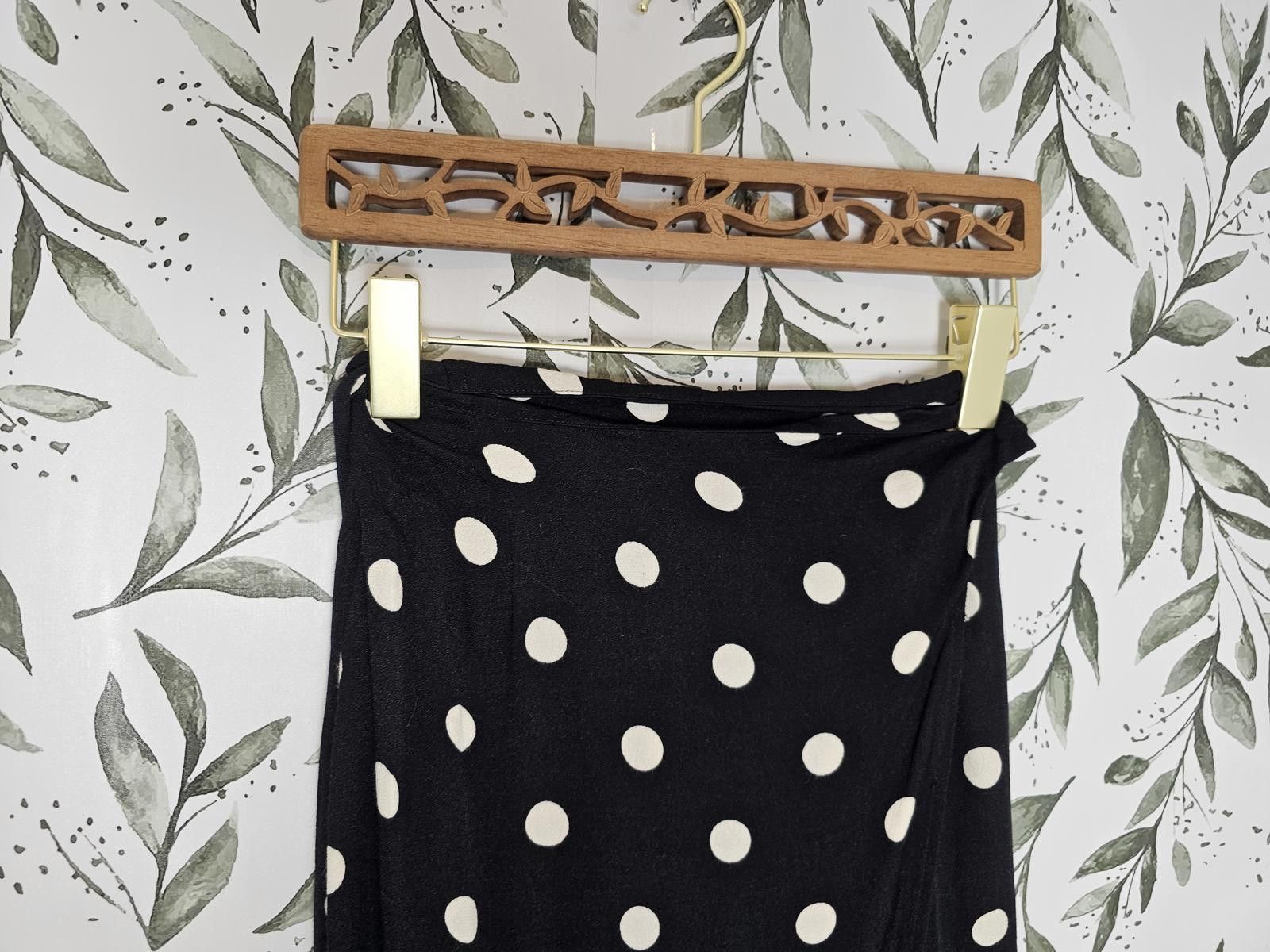 Designer Reformation Wrap Skirt Black & White Womens Size XS Size 26" / US 2 / IT 38 - 3 Thumbnail
