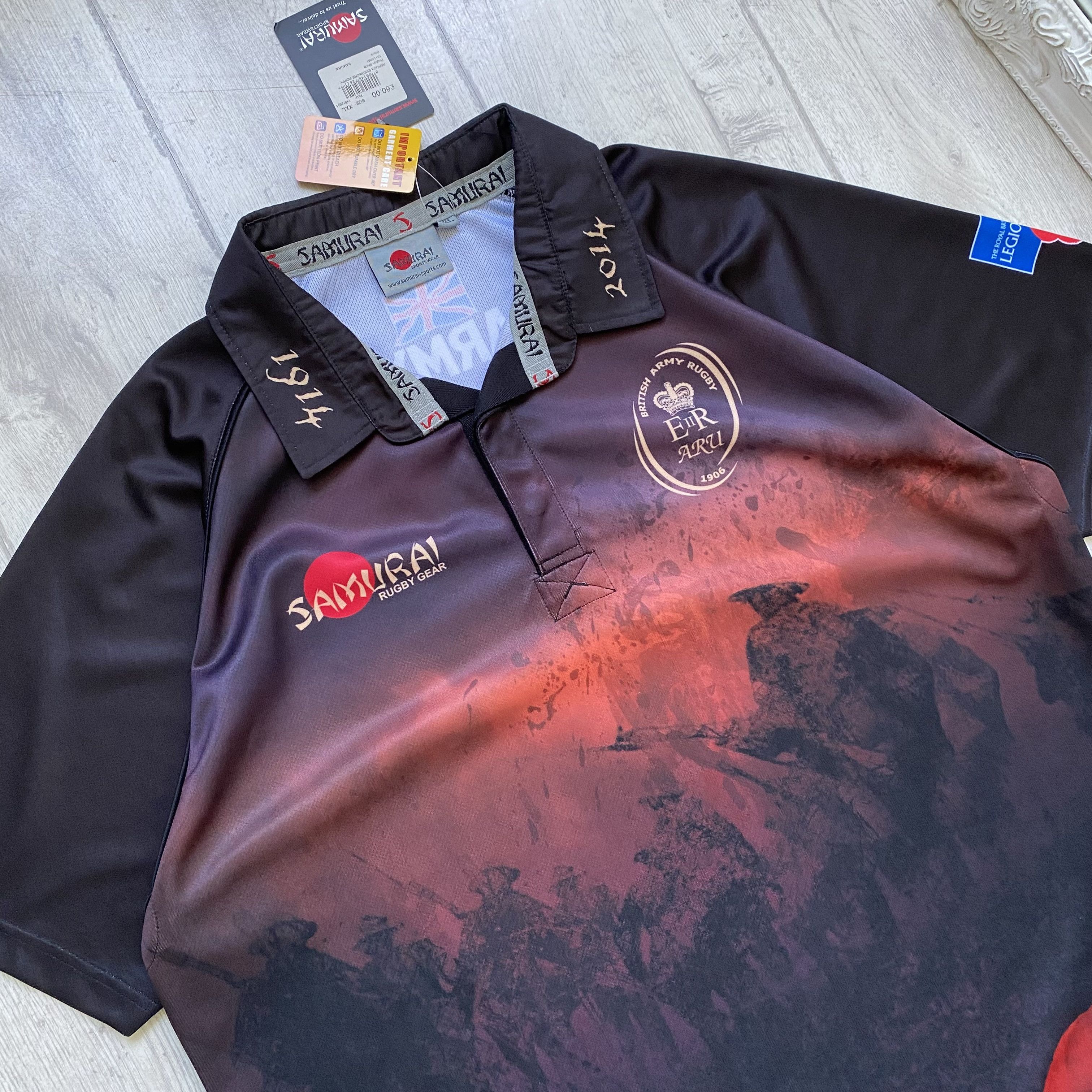 Cotton Traders 🏉 Blockore England Rugby jersey British Army Polo shirt Size US XXL / EU 58 / 5 - 2 Thumbnail