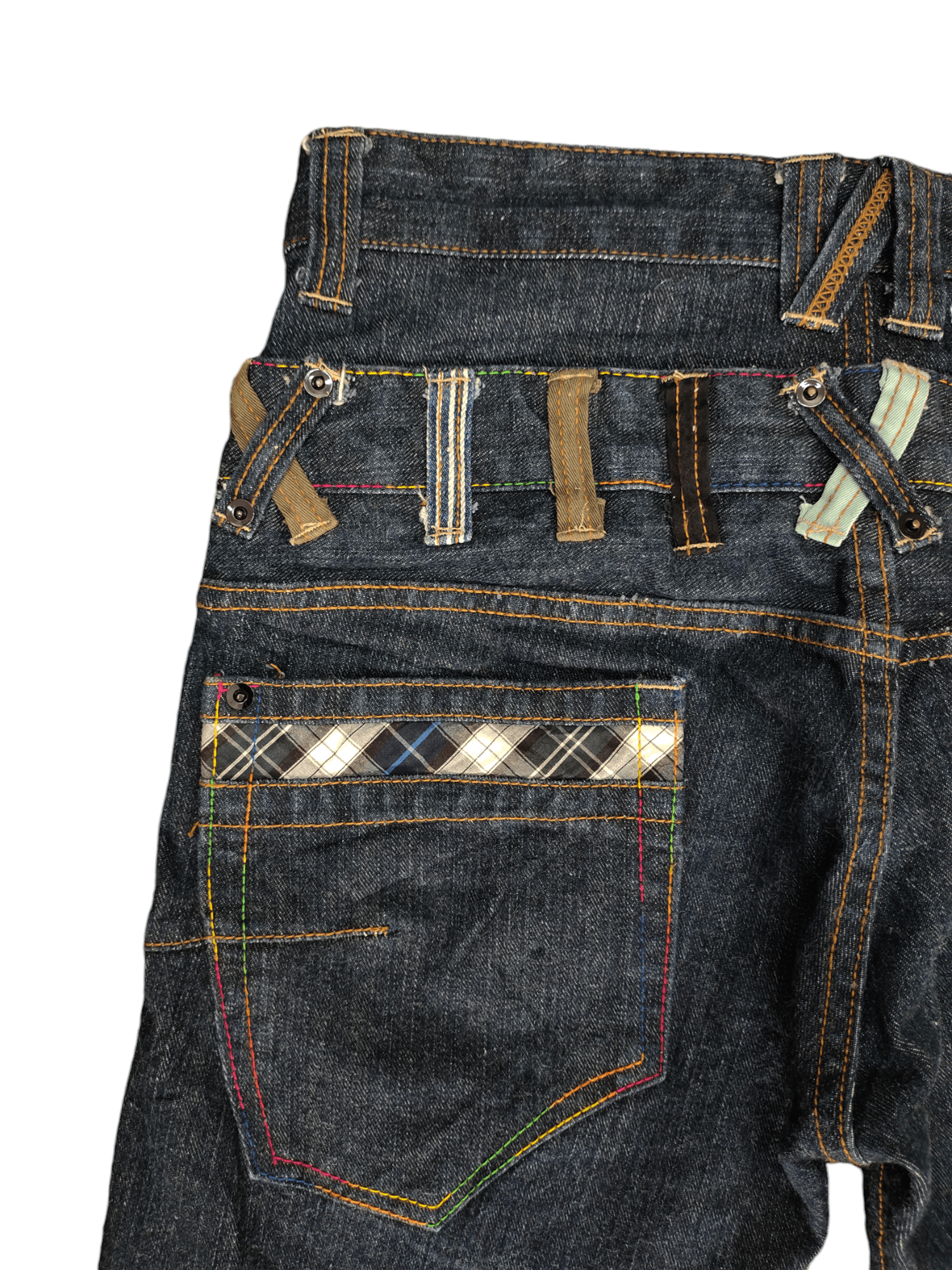 Comme des Garcons × Undercover Memory Special Double Waist Spiral Cut Denim Jeans Size US 31 - 10 Thumbnail