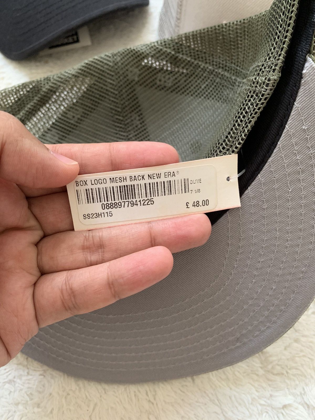 New Era × Supreme Supreme X New Era Box Logo Mesh SS23 Size 28 - 4 Thumbnail