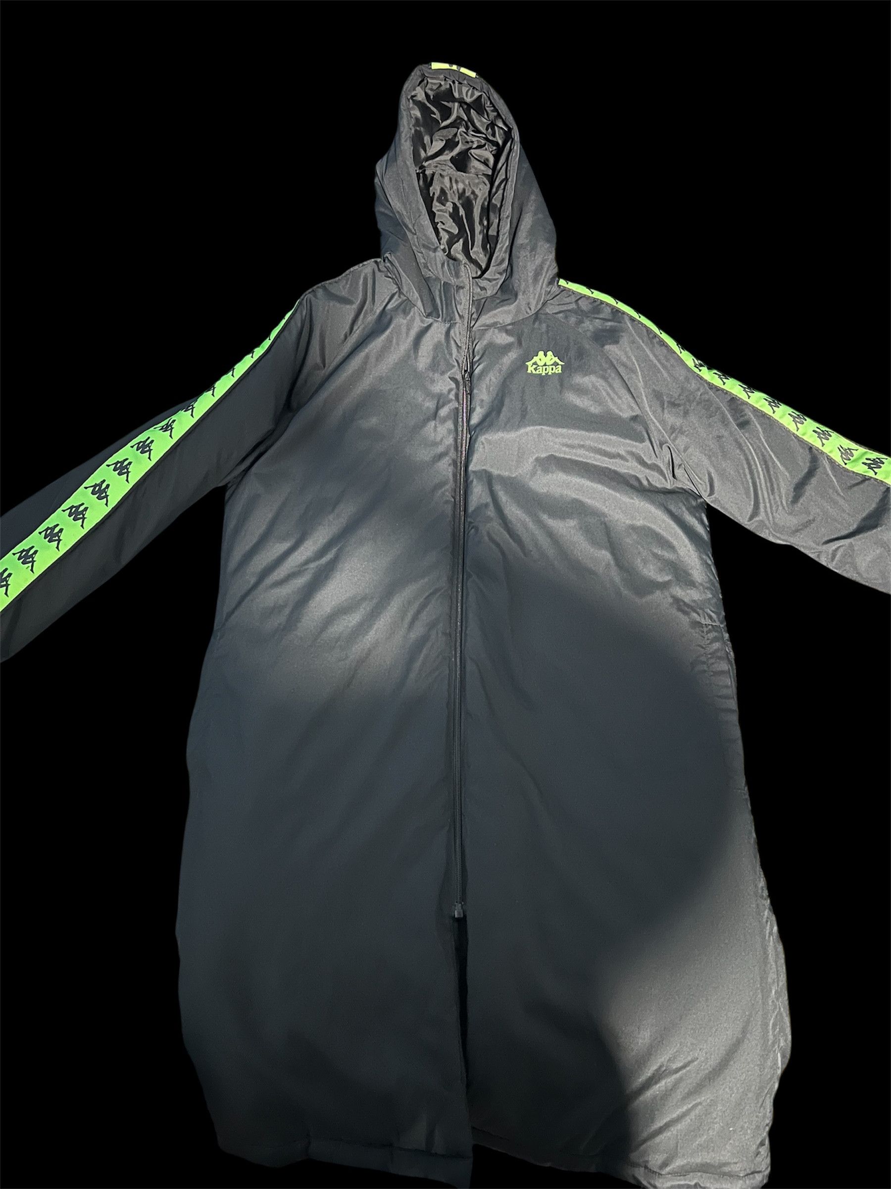 Kappa Kappa Padded Logo Jacket – Black/Neon Green Size US S / EU 44-46 / 1 - 1 Thumbnail