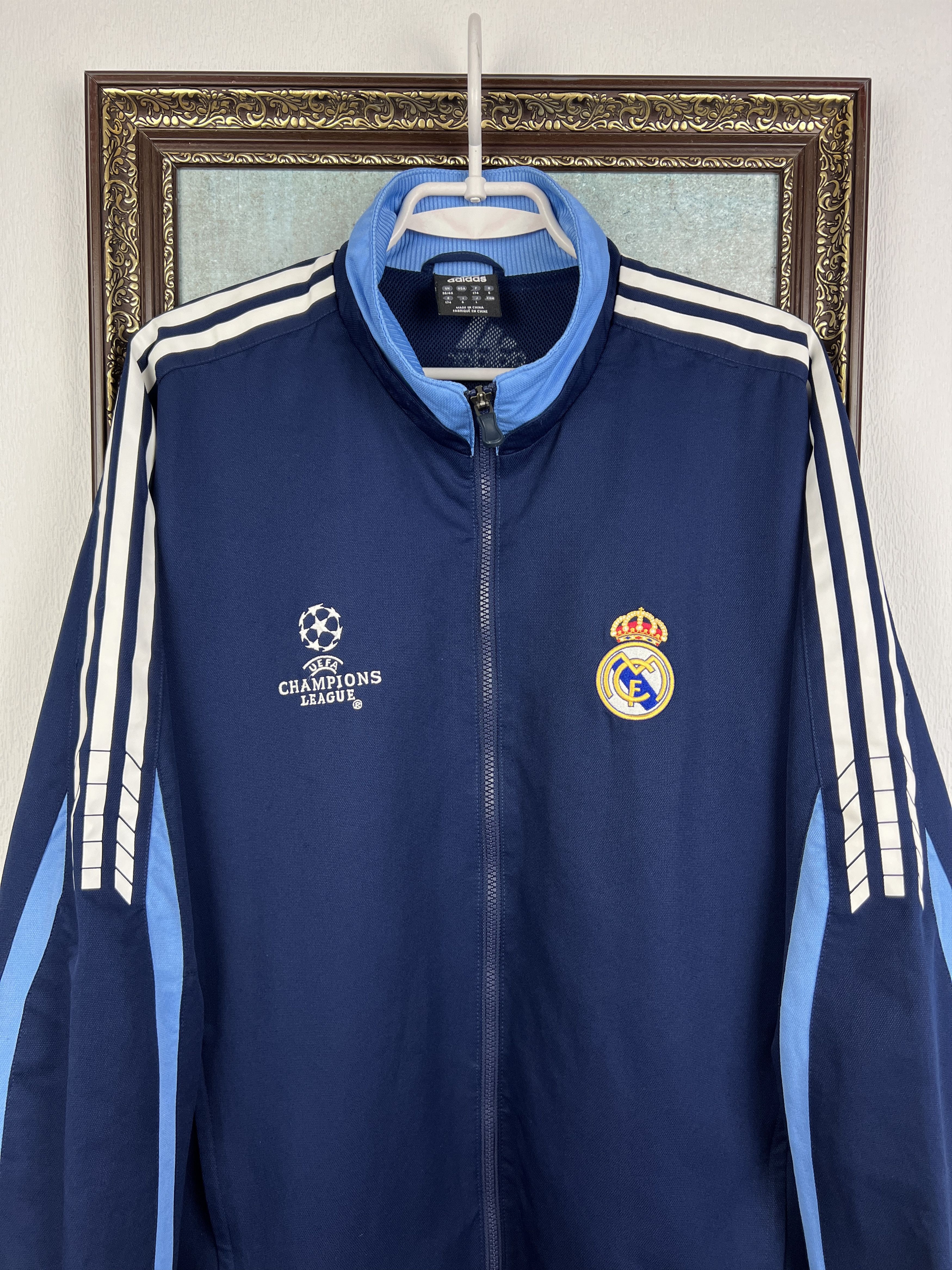 Adidas Vintage Adidas Real Madrid Football Jacket Soccer Track Top Size US M / EU 48-50 / 2 - 2 Thumbnail
