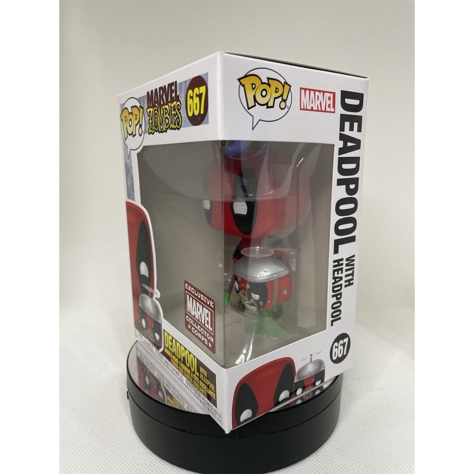 Marvel Comics Funko POP 667 Deadpool w Headpool Collector Corps Exclusive Size ONE SIZE - 2 Thumbnail