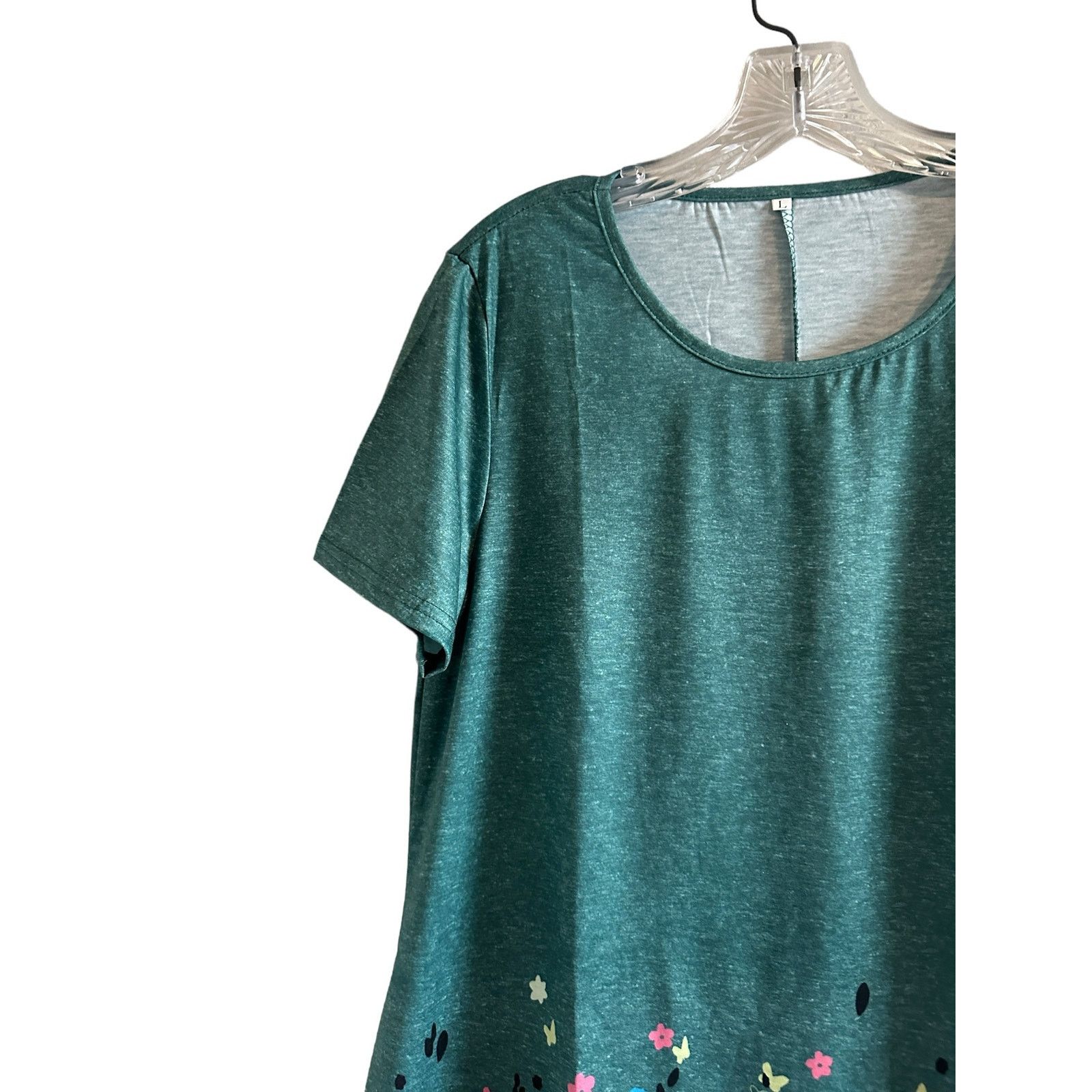 Other Short Sleeve Lace Tunic Swing T Shirt Dress with Pockets -L Size L / US 10 / IT 46 - 5 Thumbnail