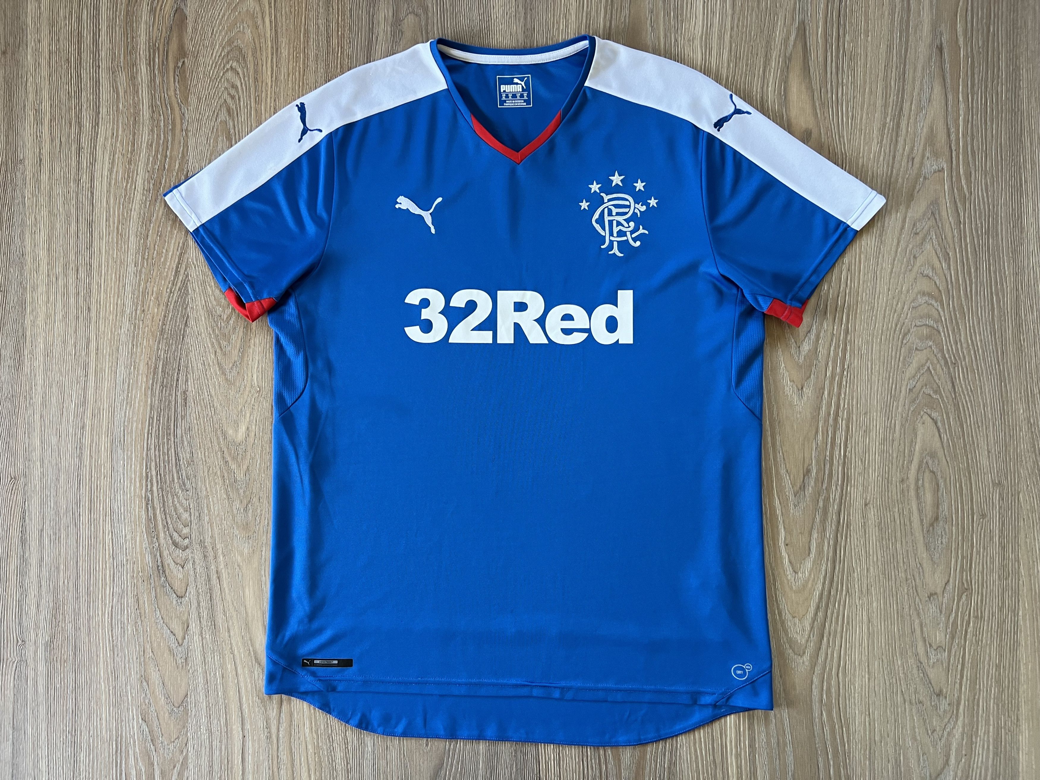 Puma × Vintage Vintage Puma Rangers Home Football Shirt 2015-2016 Size US XL / EU 56 / 4 - 3 Thumbnail