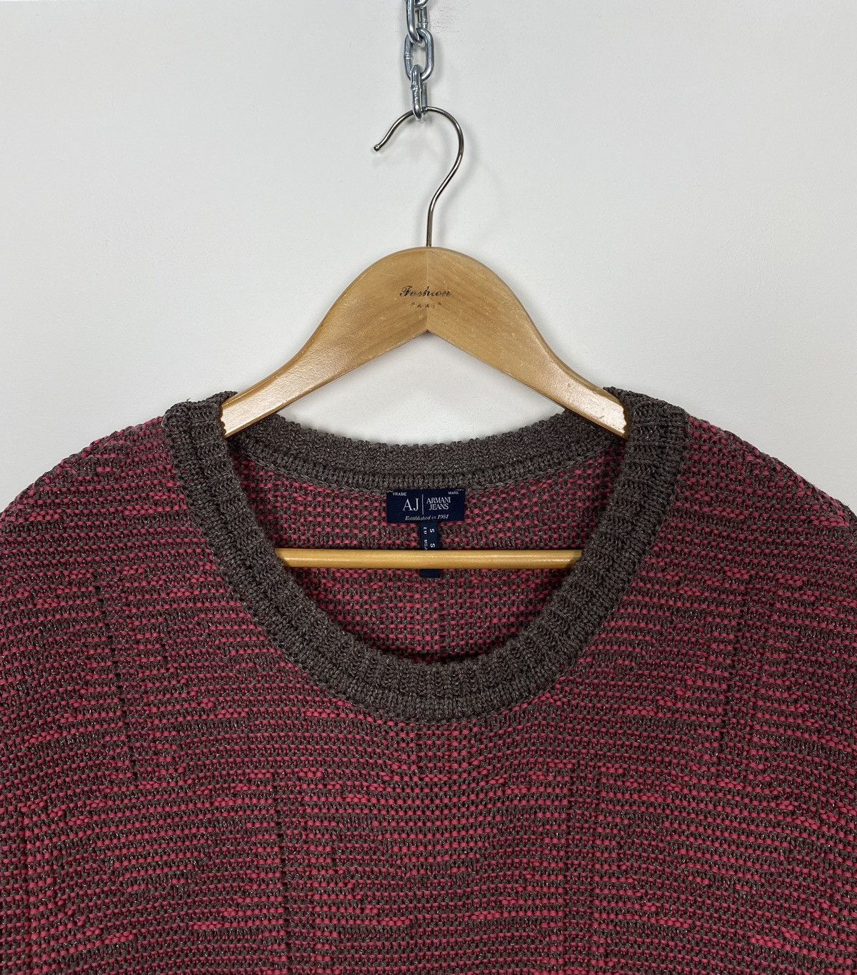 Armani Armani Jeans Round-Neck Jumper Pullover Sweater Womens Sz S Size S / US 4 / IT 40 - 2 Thumbnail